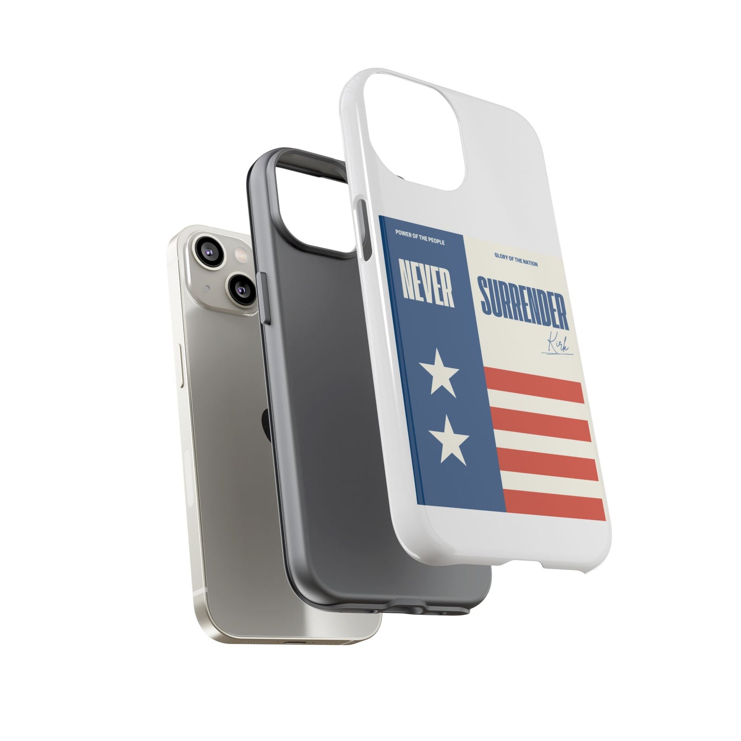 Never Surrender Case White