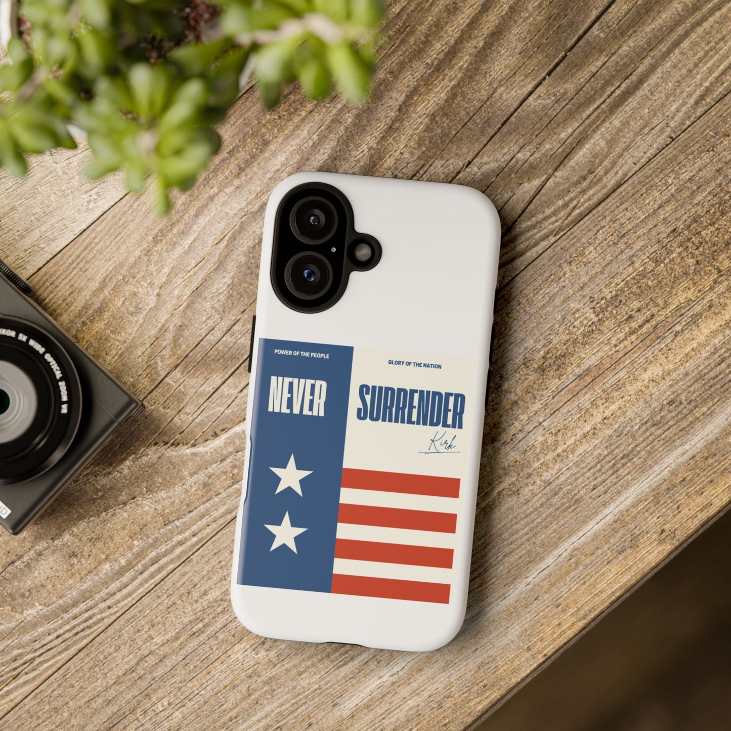 Never Surrender Case White