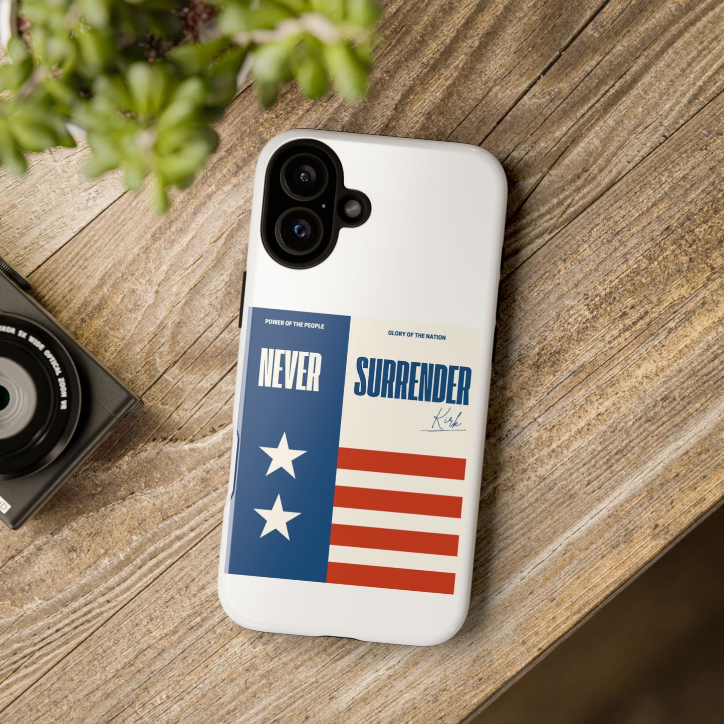 Never Surrender Case White