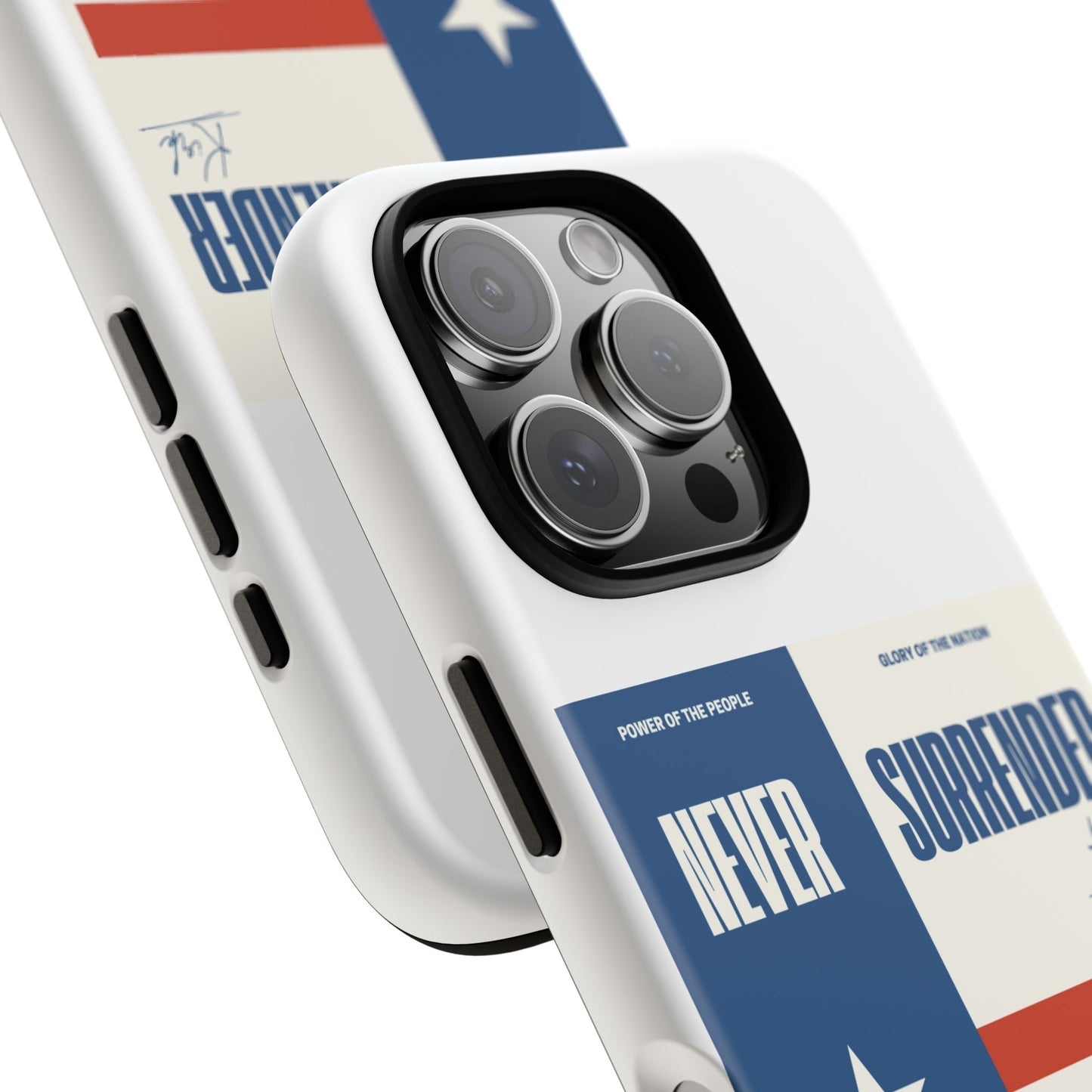 Never Surrender Case White