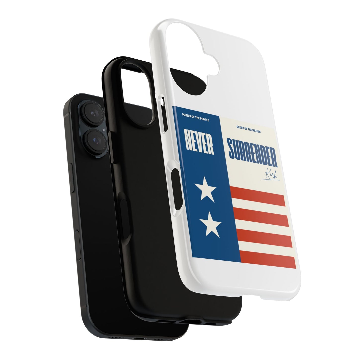 Never Surrender Case White