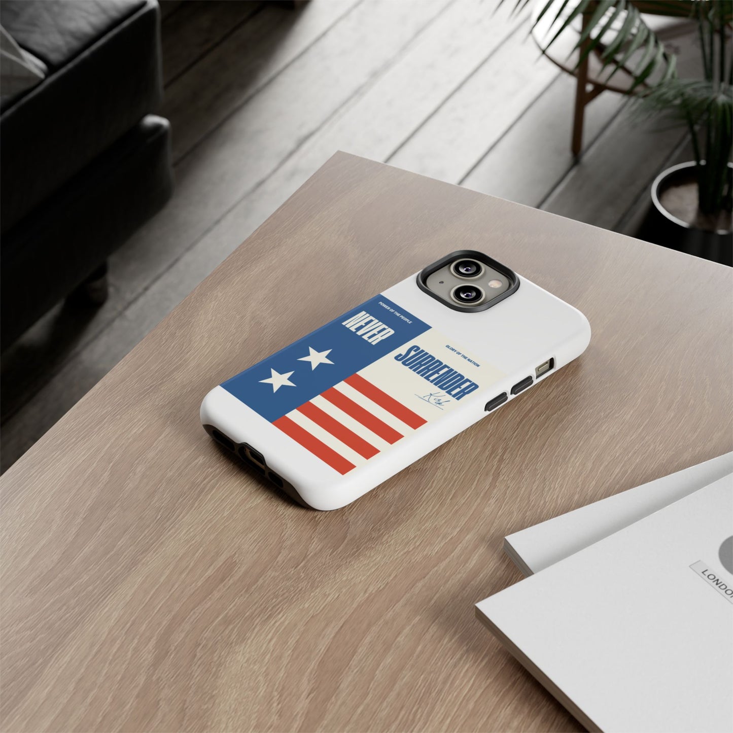 Never Surrender Case White
