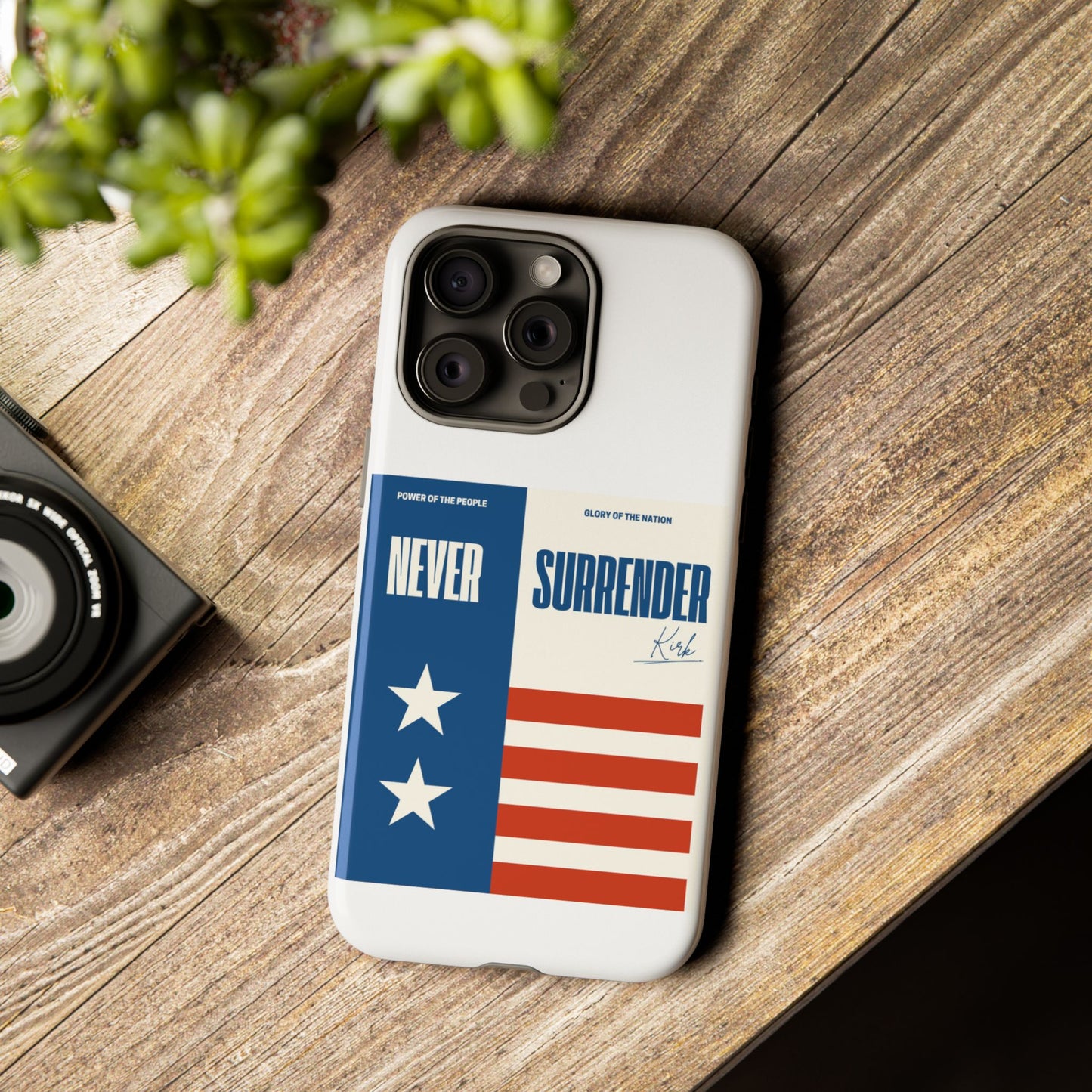 Never Surrender Case White