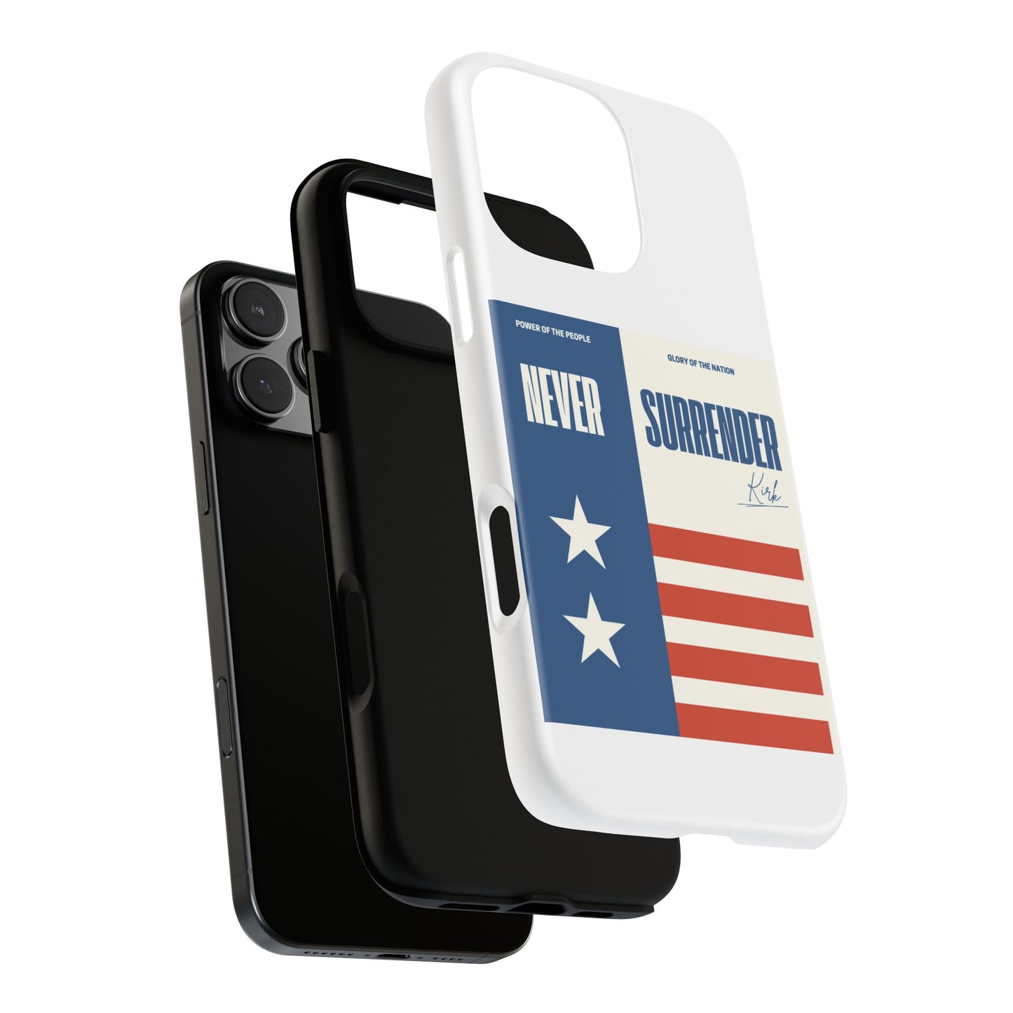Never Surrender Case White