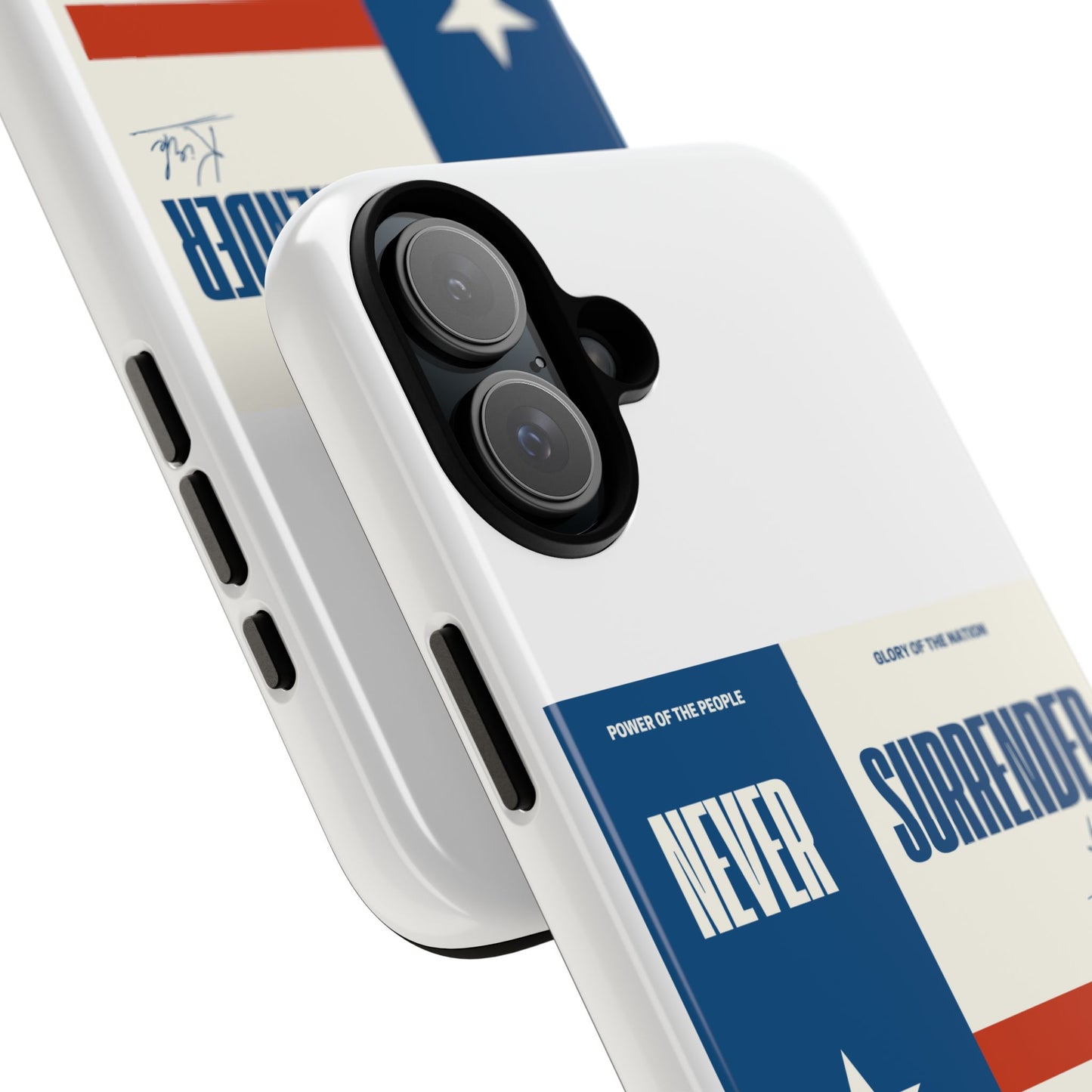 Never Surrender Case White