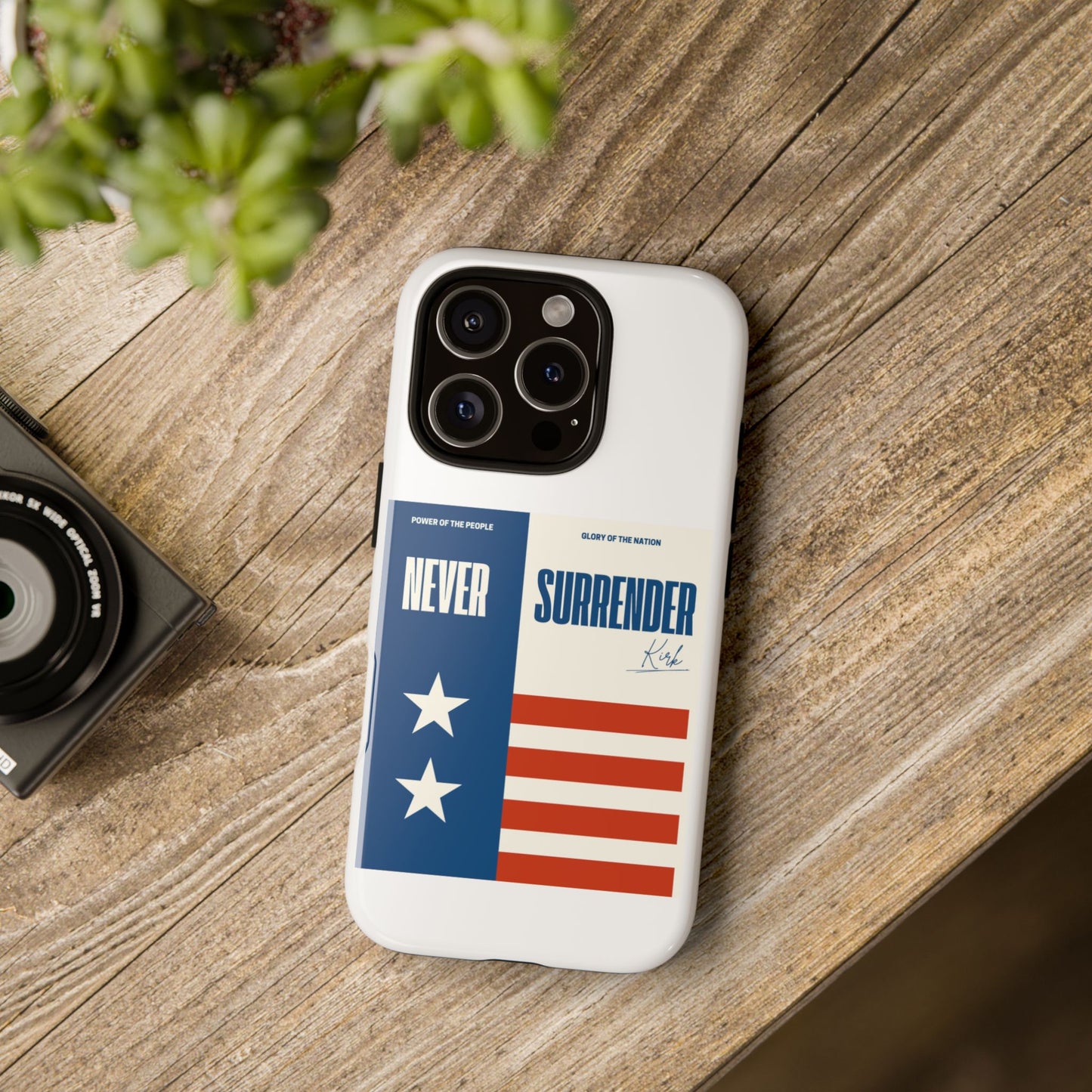 Never Surrender Case White