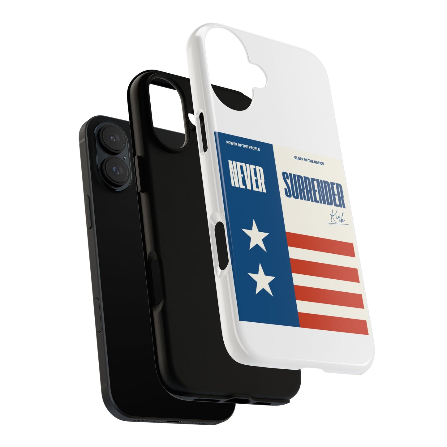 Never Surrender Case White