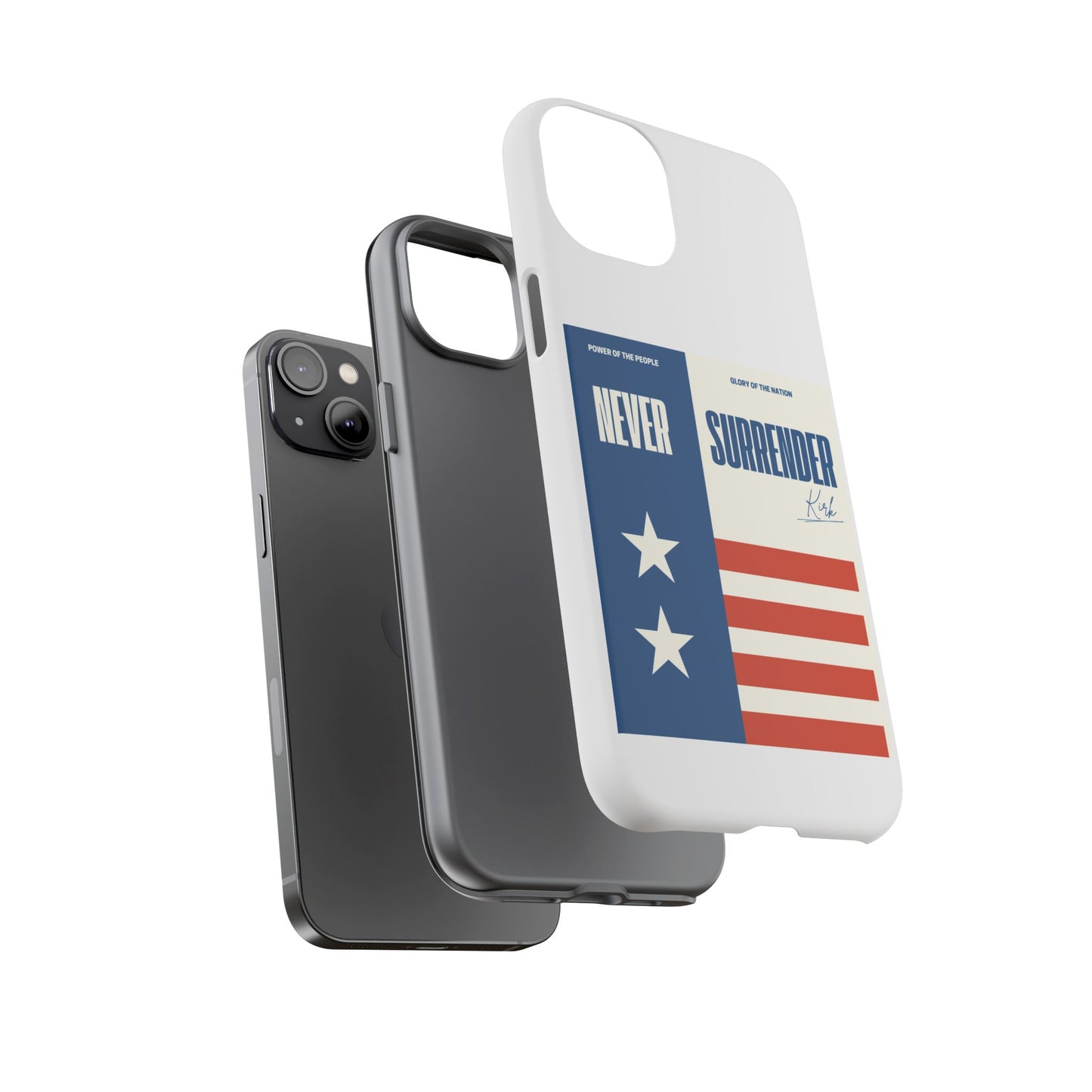 Never Surrender Case White