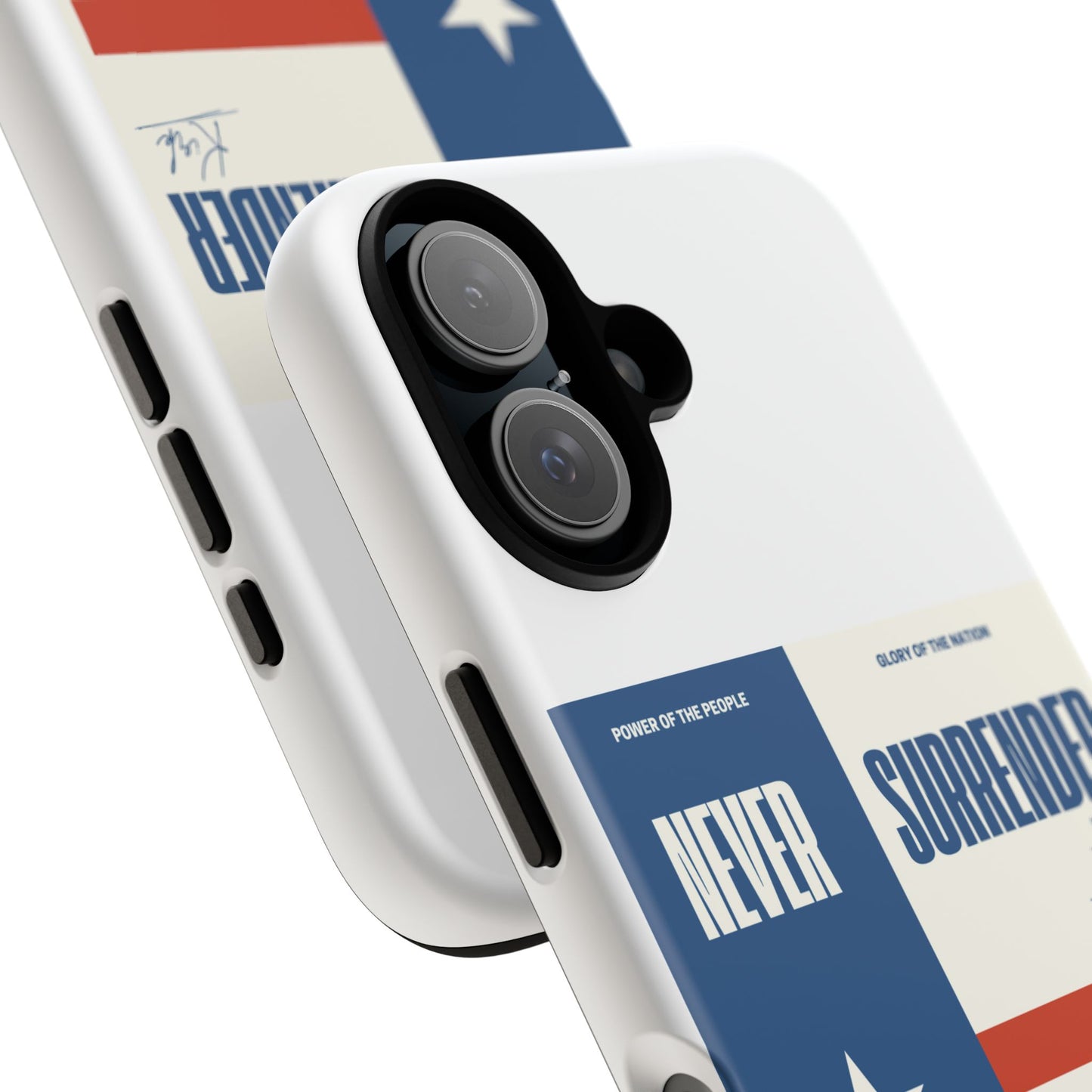 Never Surrender Case White