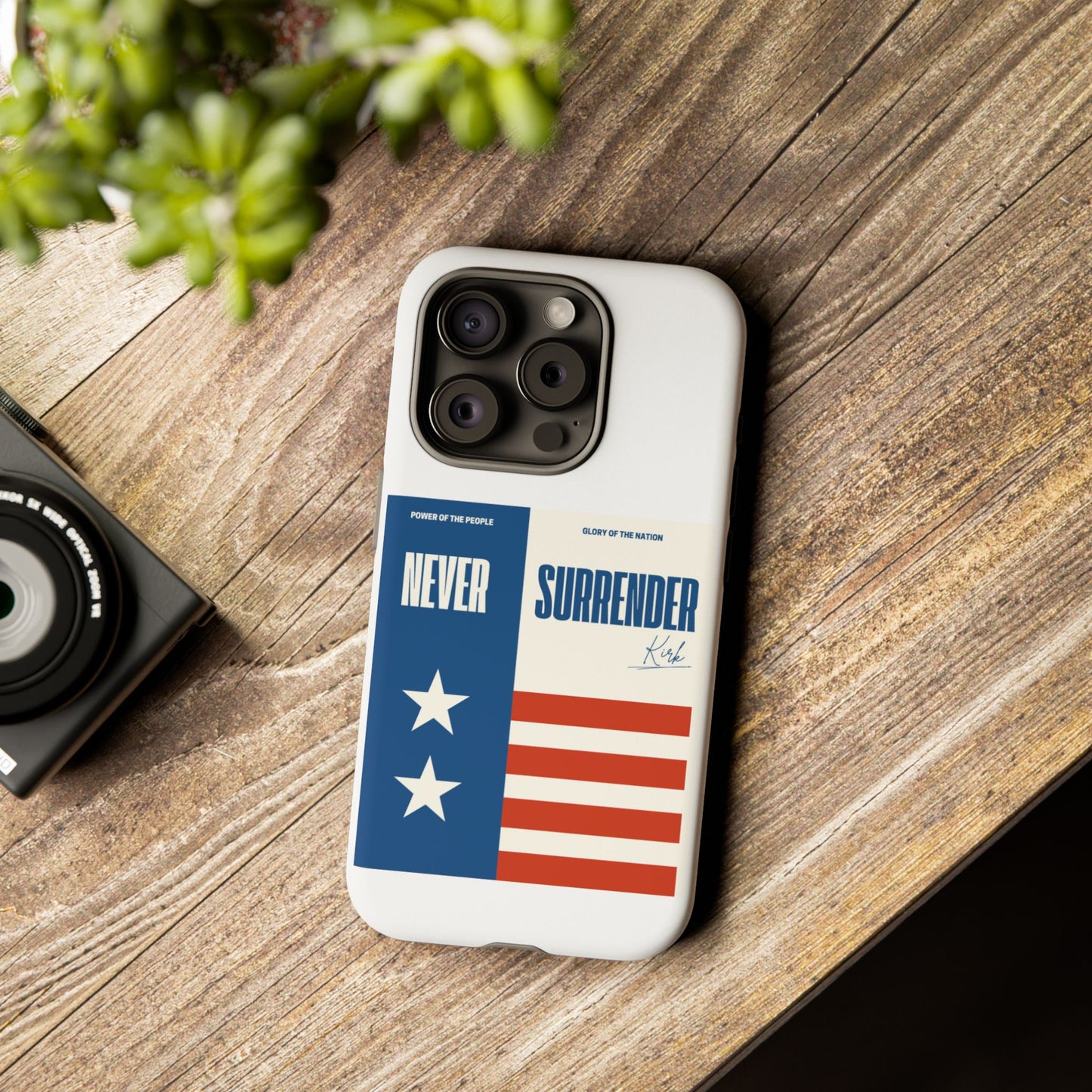 Never Surrender Case White