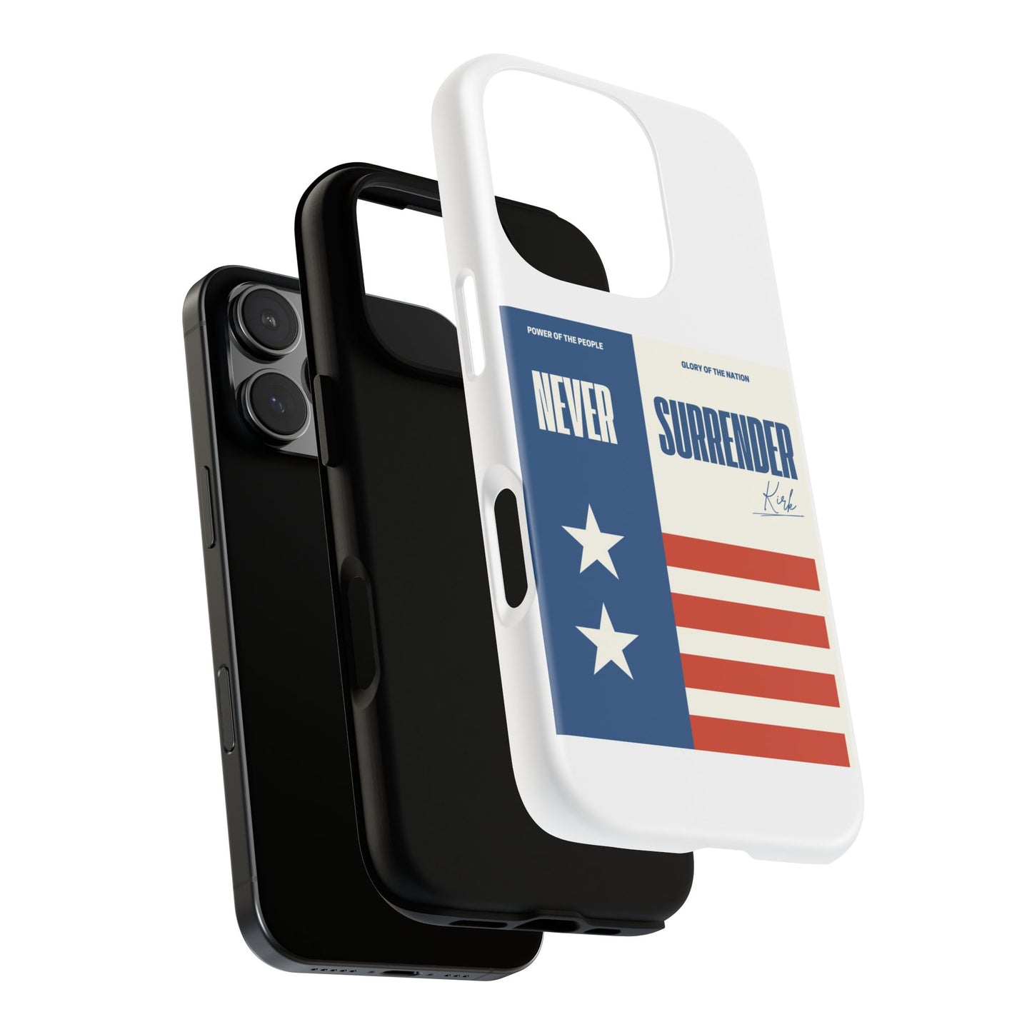 Never Surrender Case White