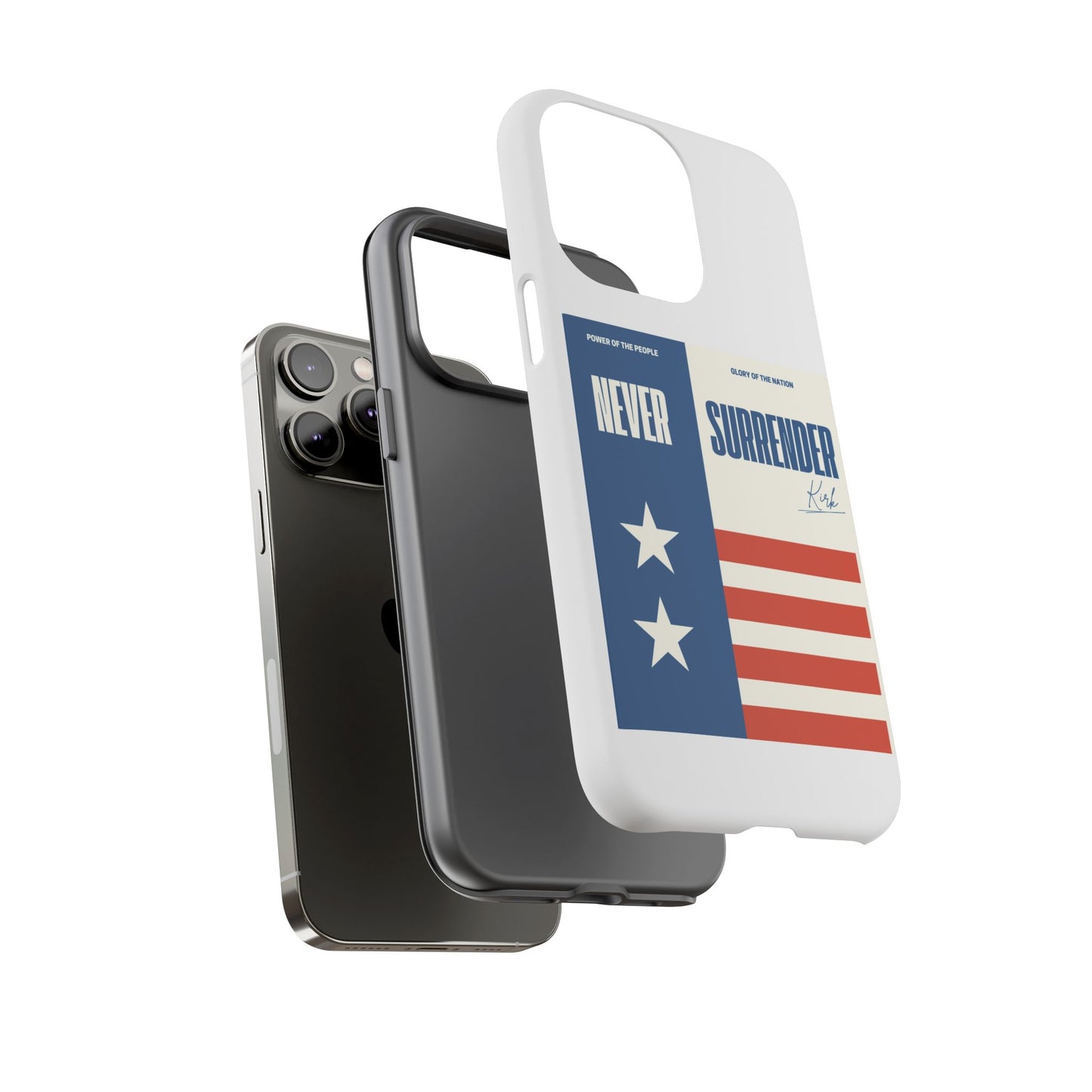 Never Surrender Case White