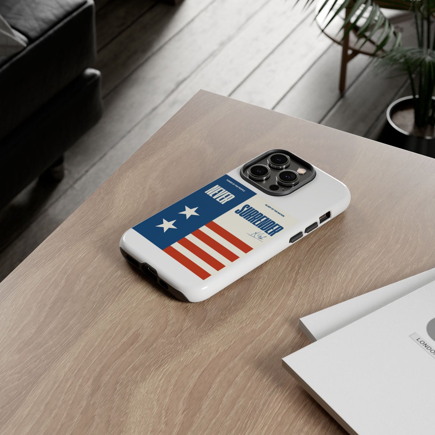 Never Surrender Case White