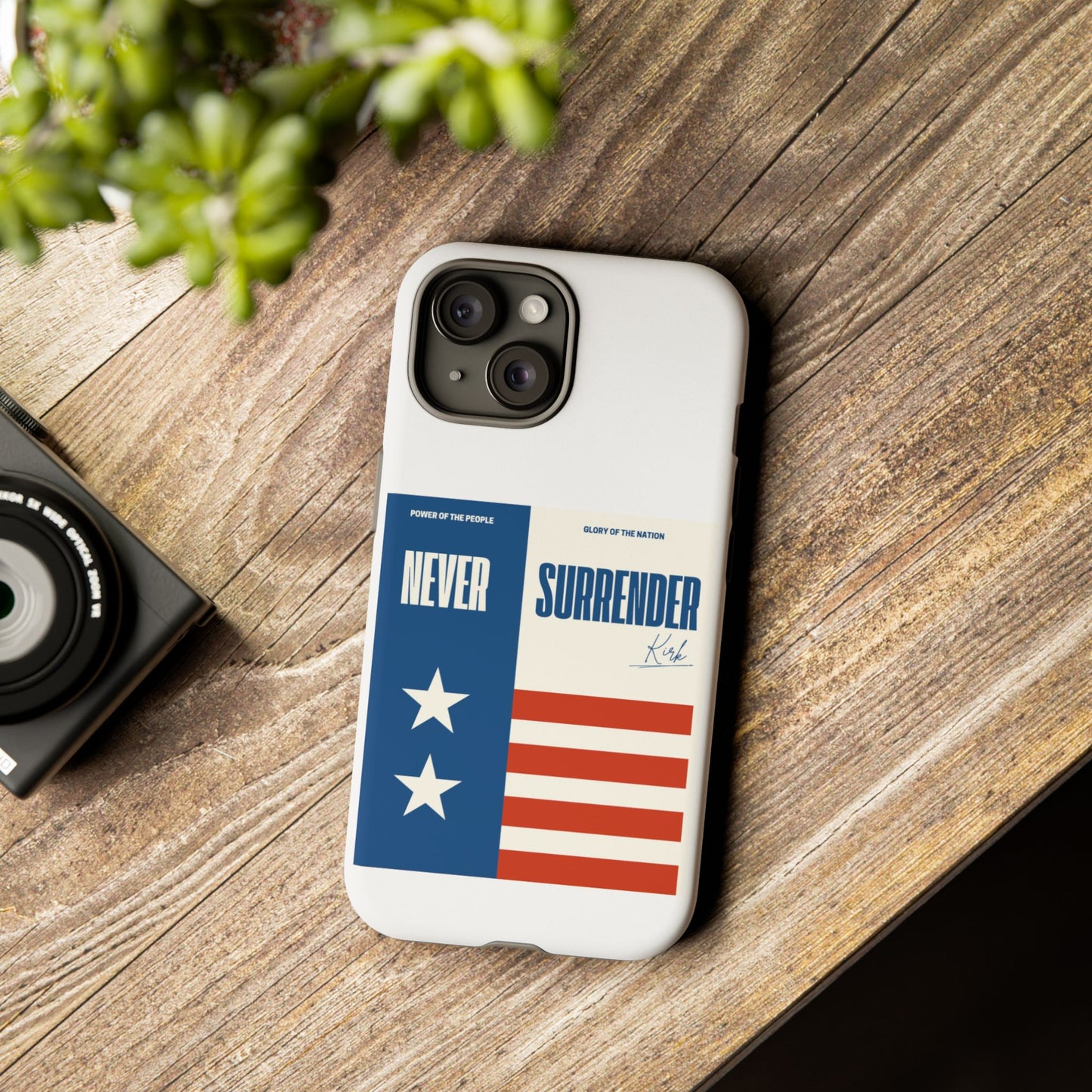 Never Surrender Case White