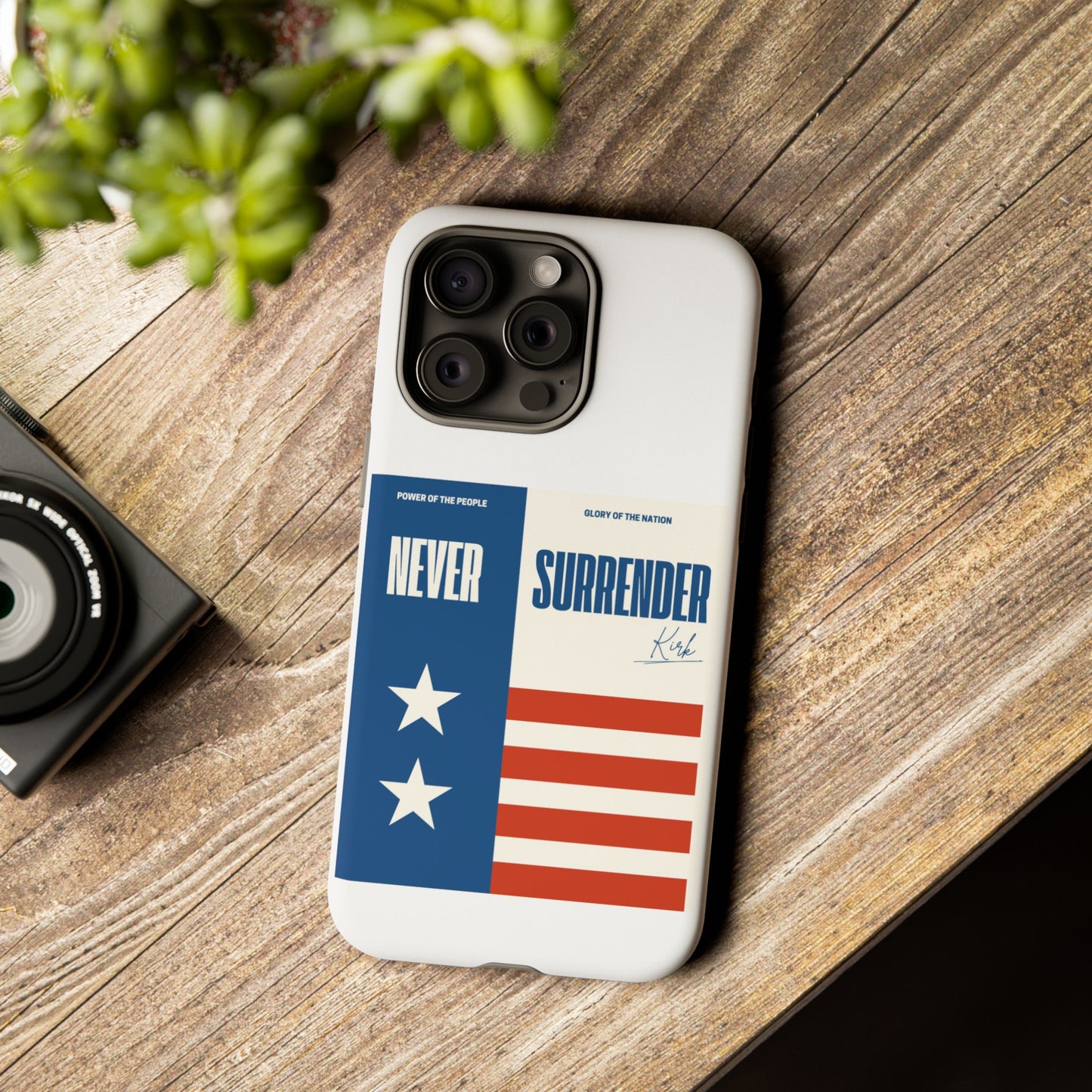 Never Surrender Case White
