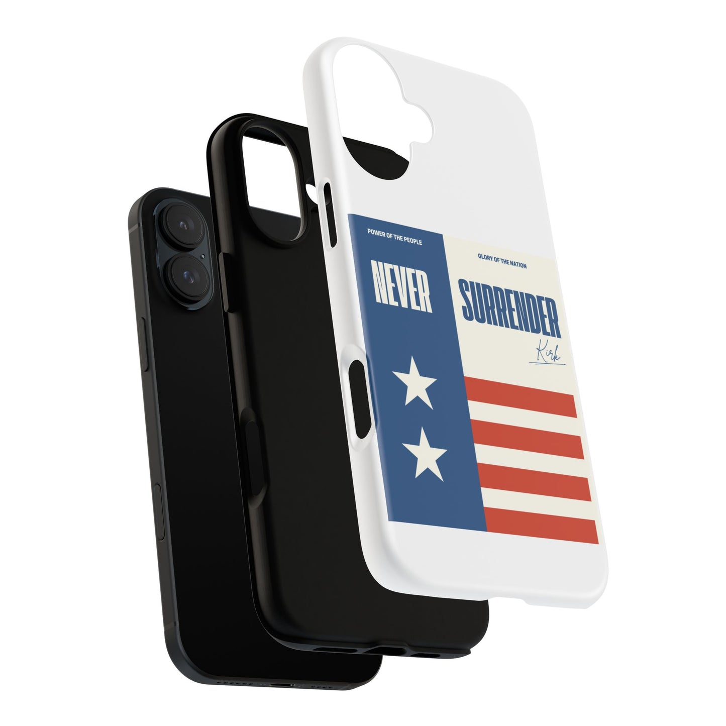 Never Surrender Case White