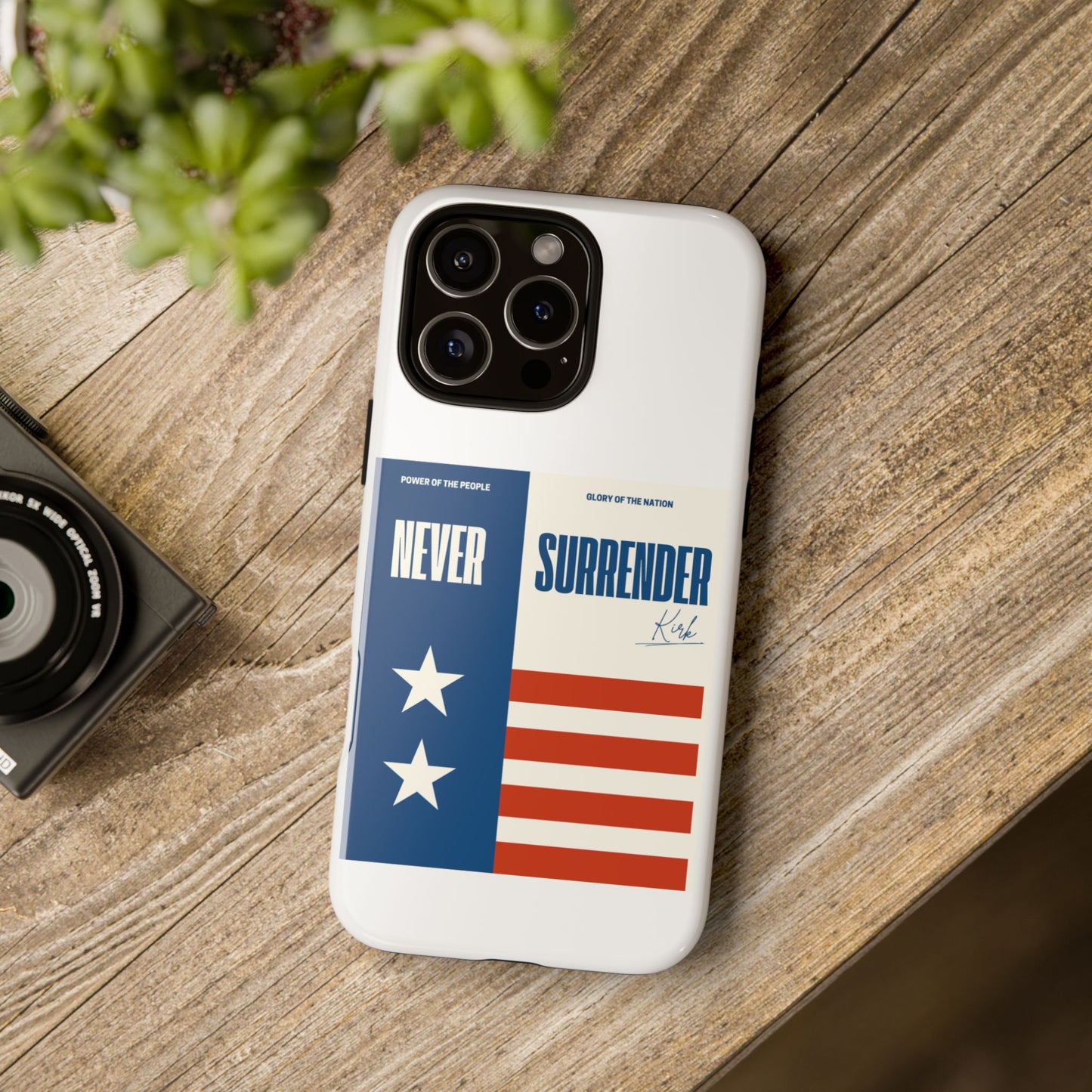 Never Surrender Case White