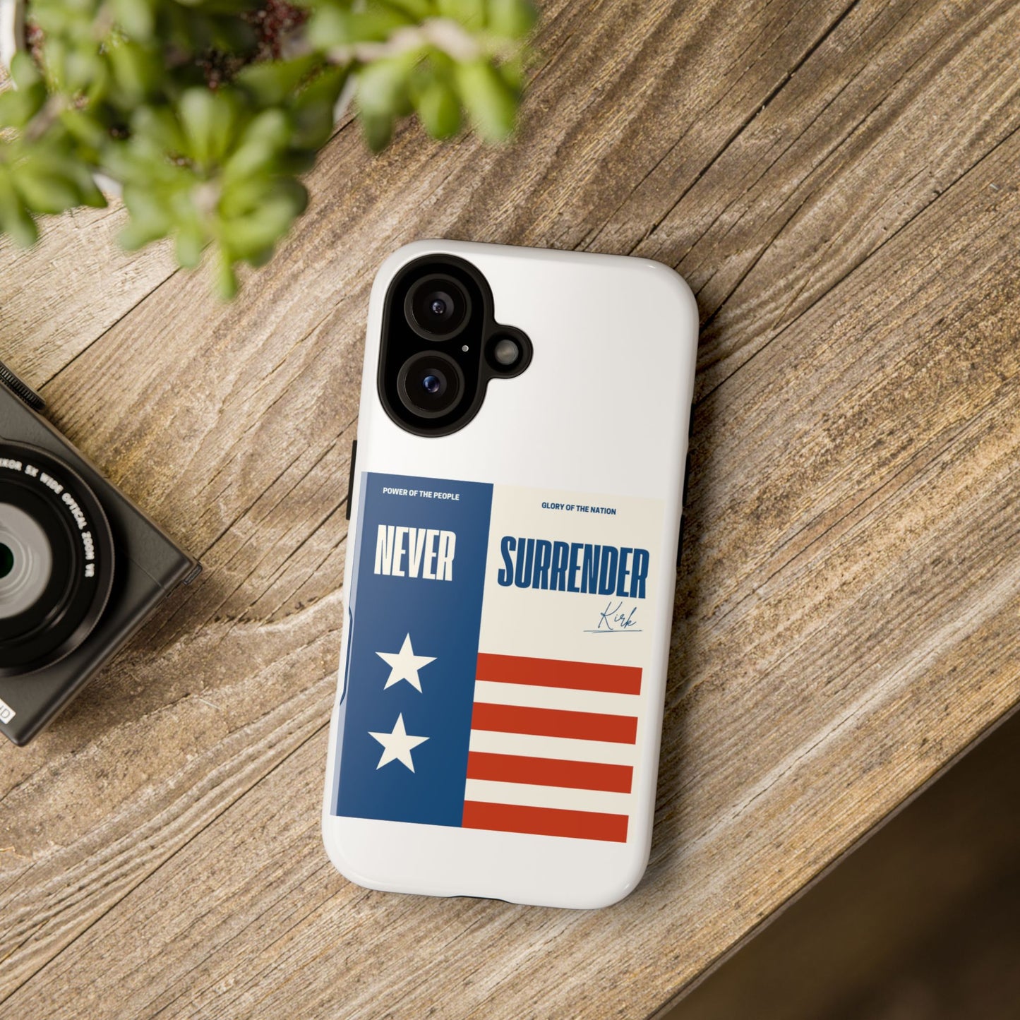Never Surrender Case White