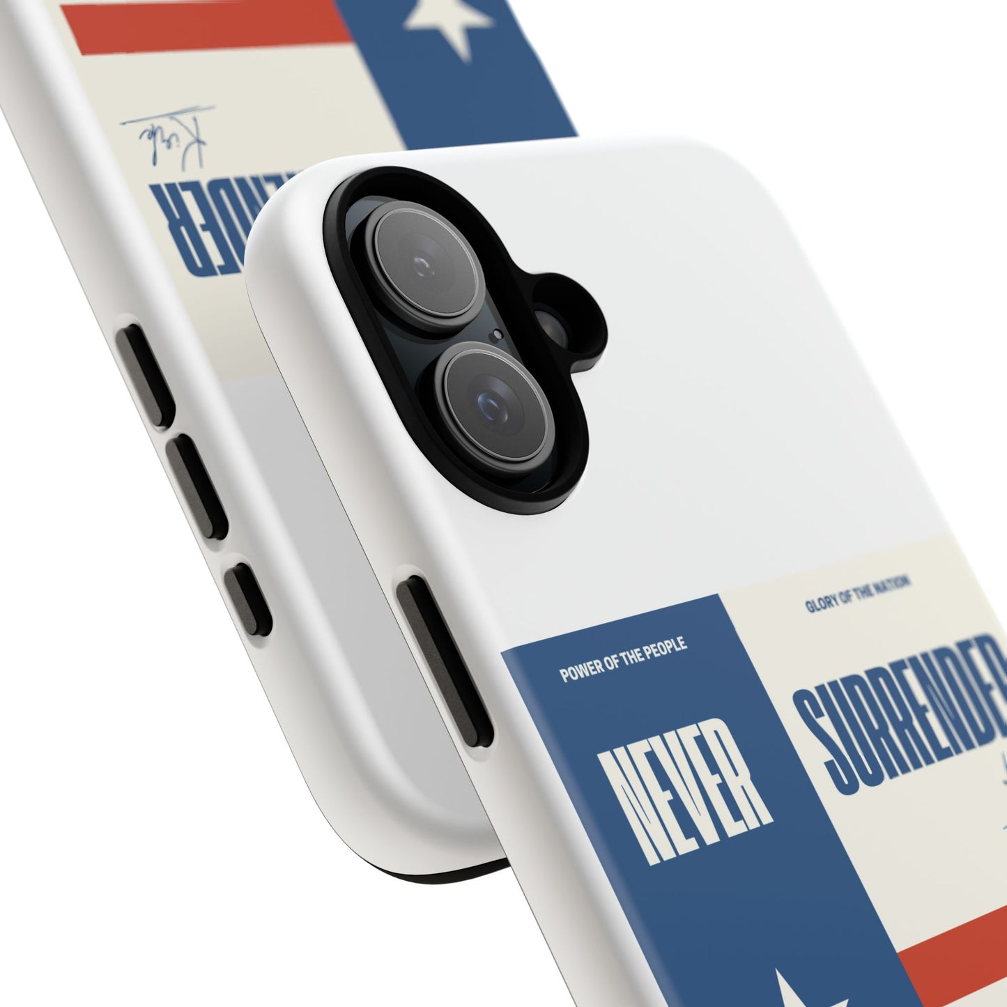 Never Surrender Case White