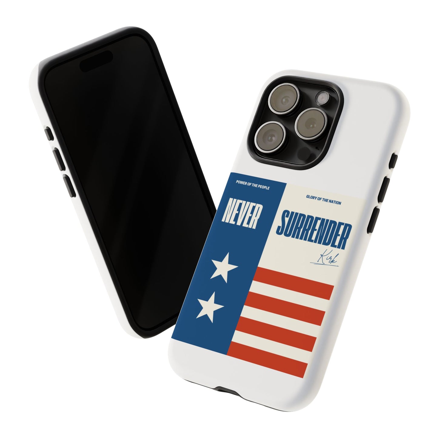 Never Surrender Case White
