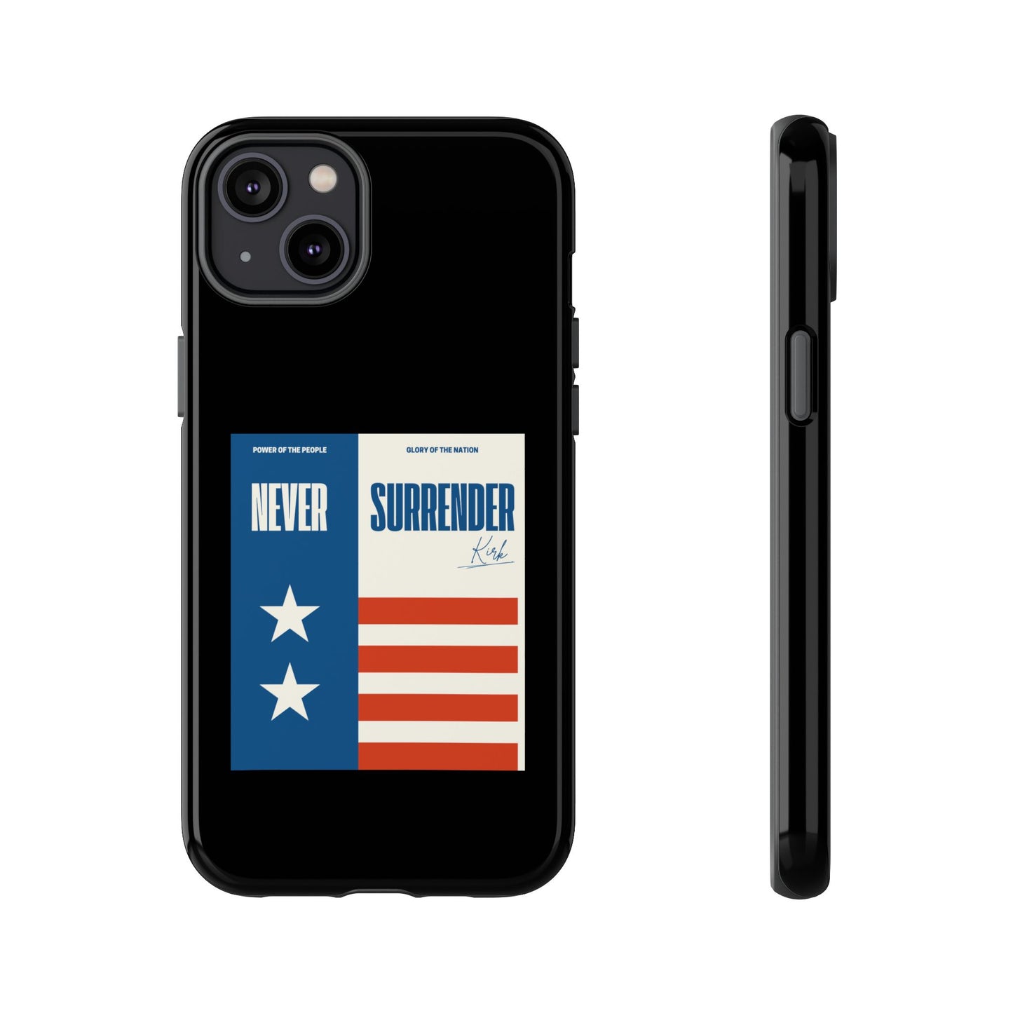 Never Surrender Case Black