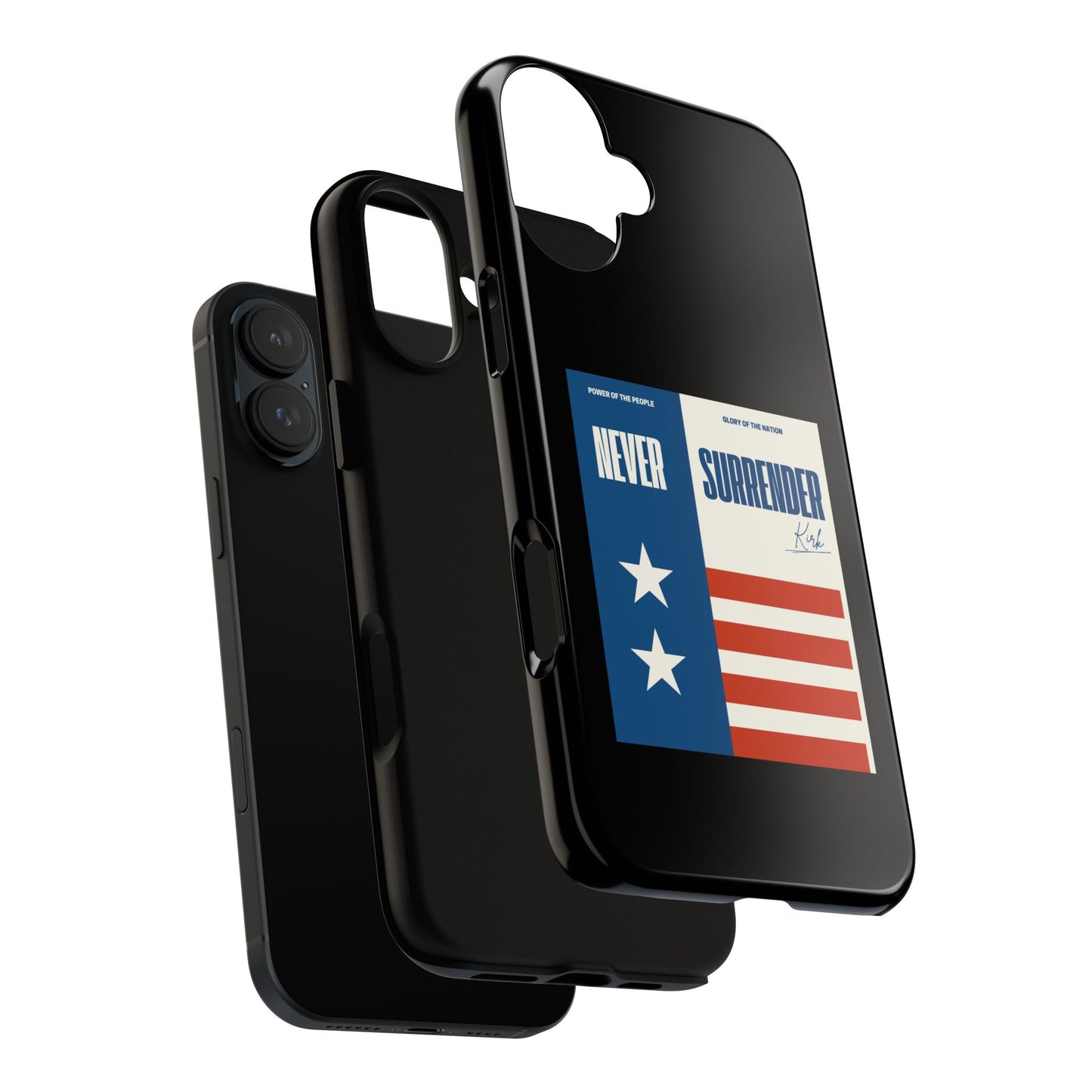 Never Surrender Case Black