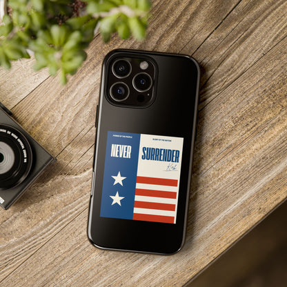 Never Surrender Case Black
