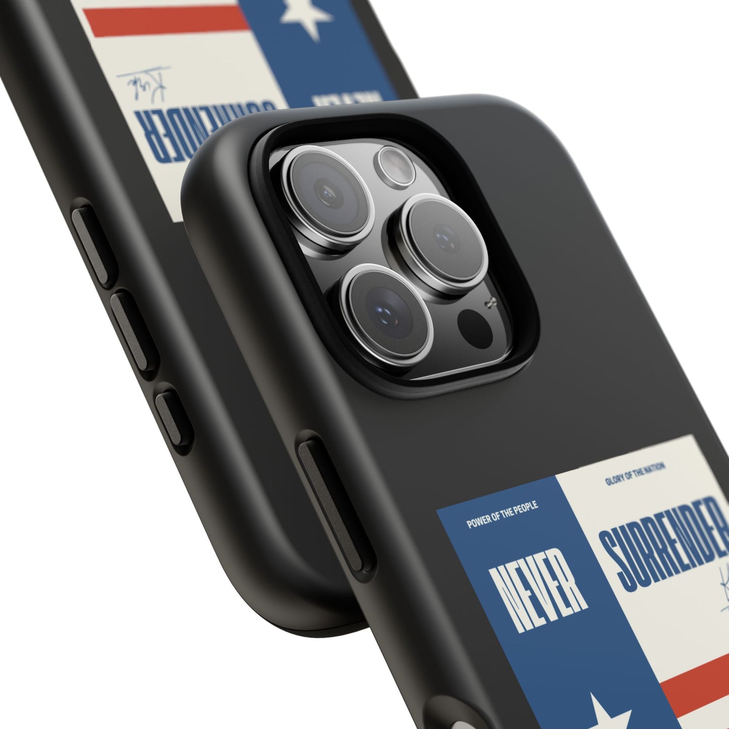 Never Surrender Case Black
