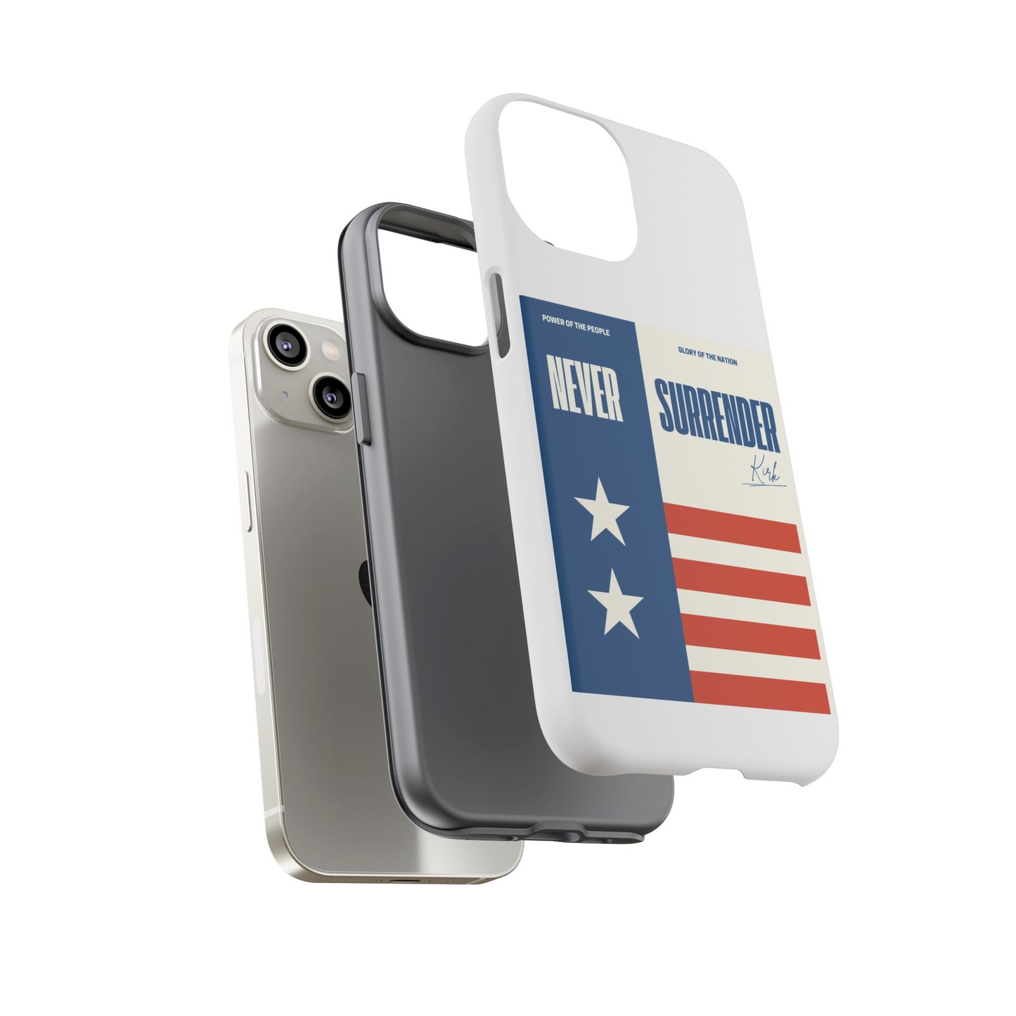 Never Surrender Case White