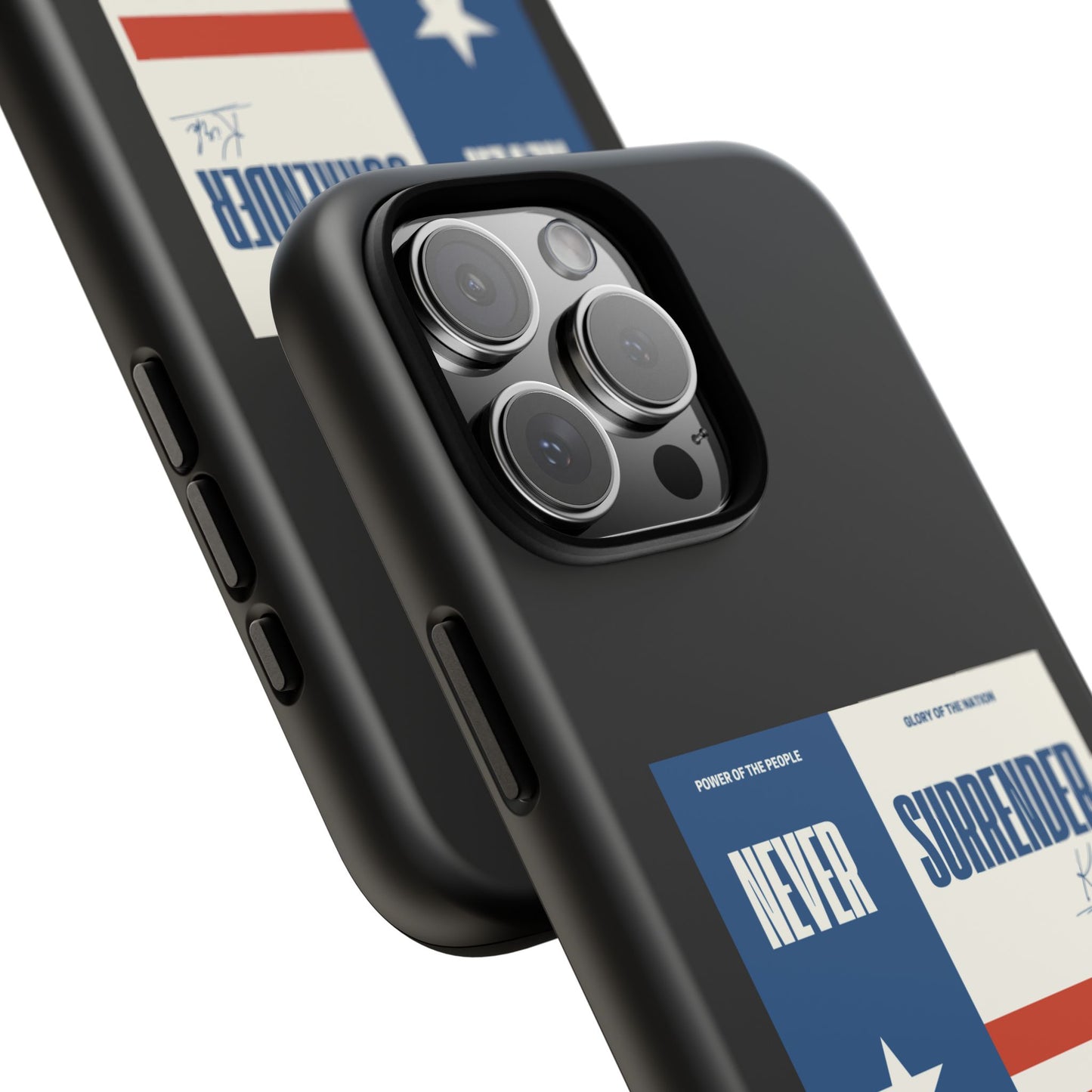 Never Surrender Case Black