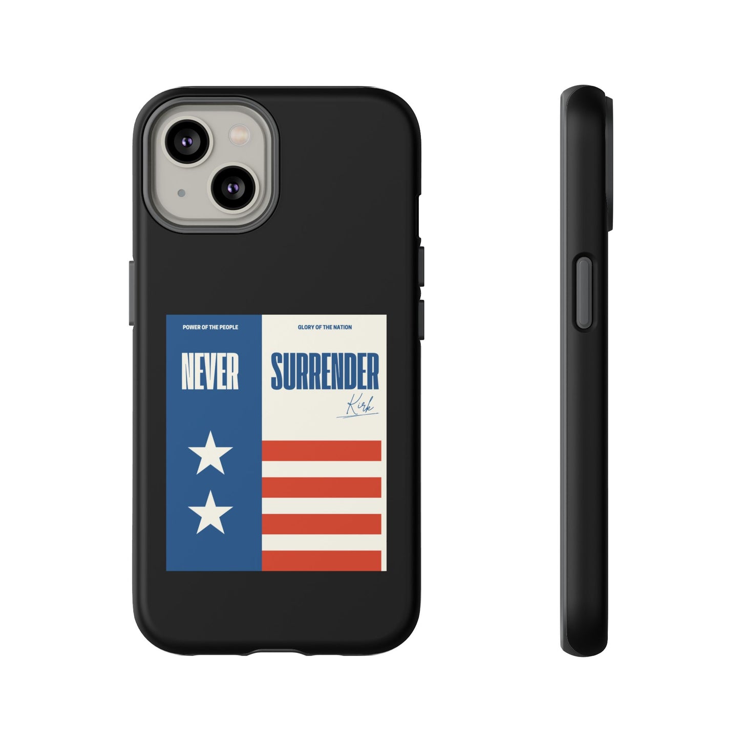 Never Surrender Case Black