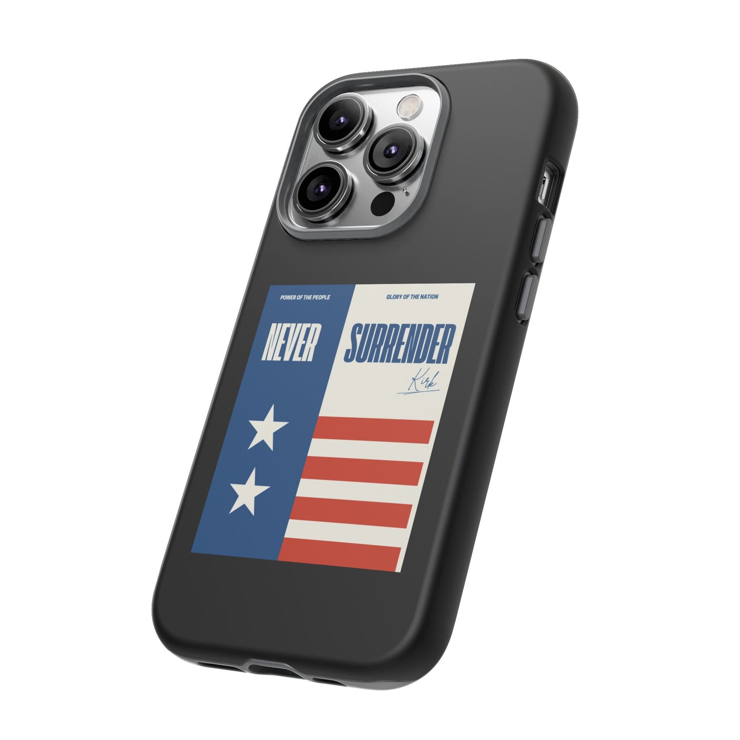 Never Surrender Case Black