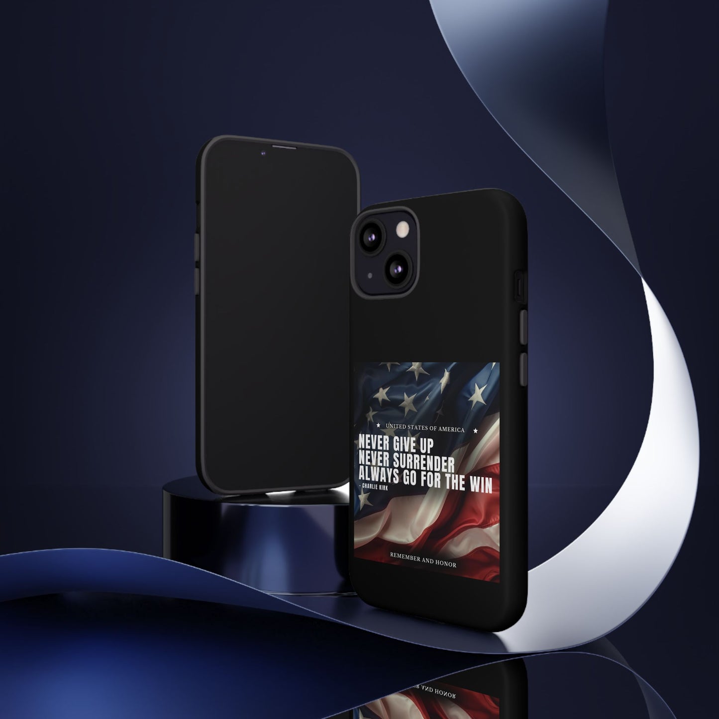 Never Give Up Case Black