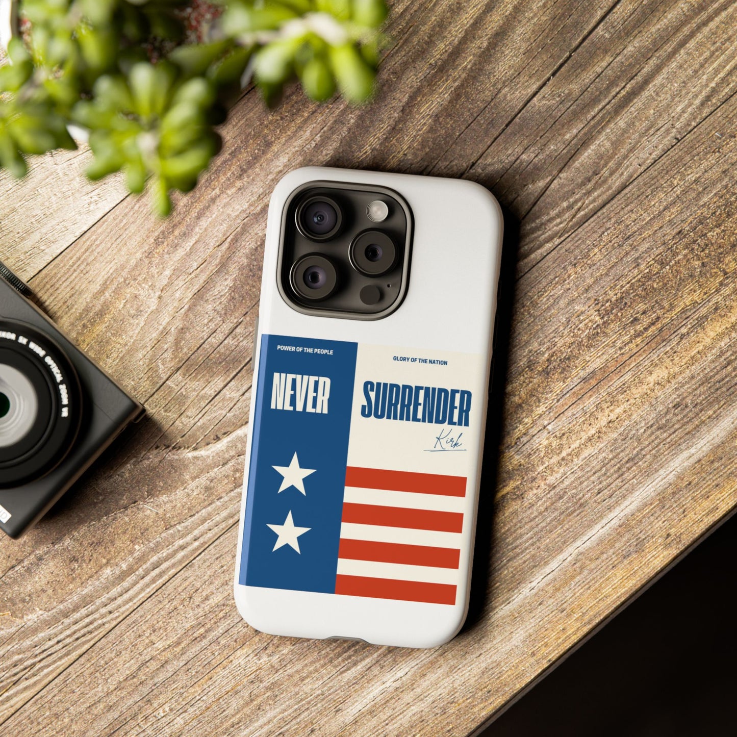 Never Surrender Case White