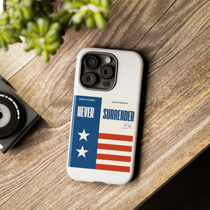 Never Surrender Case White