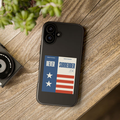 Never Surrender Case Black