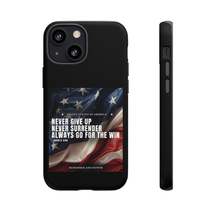 Never Give Up Case Black