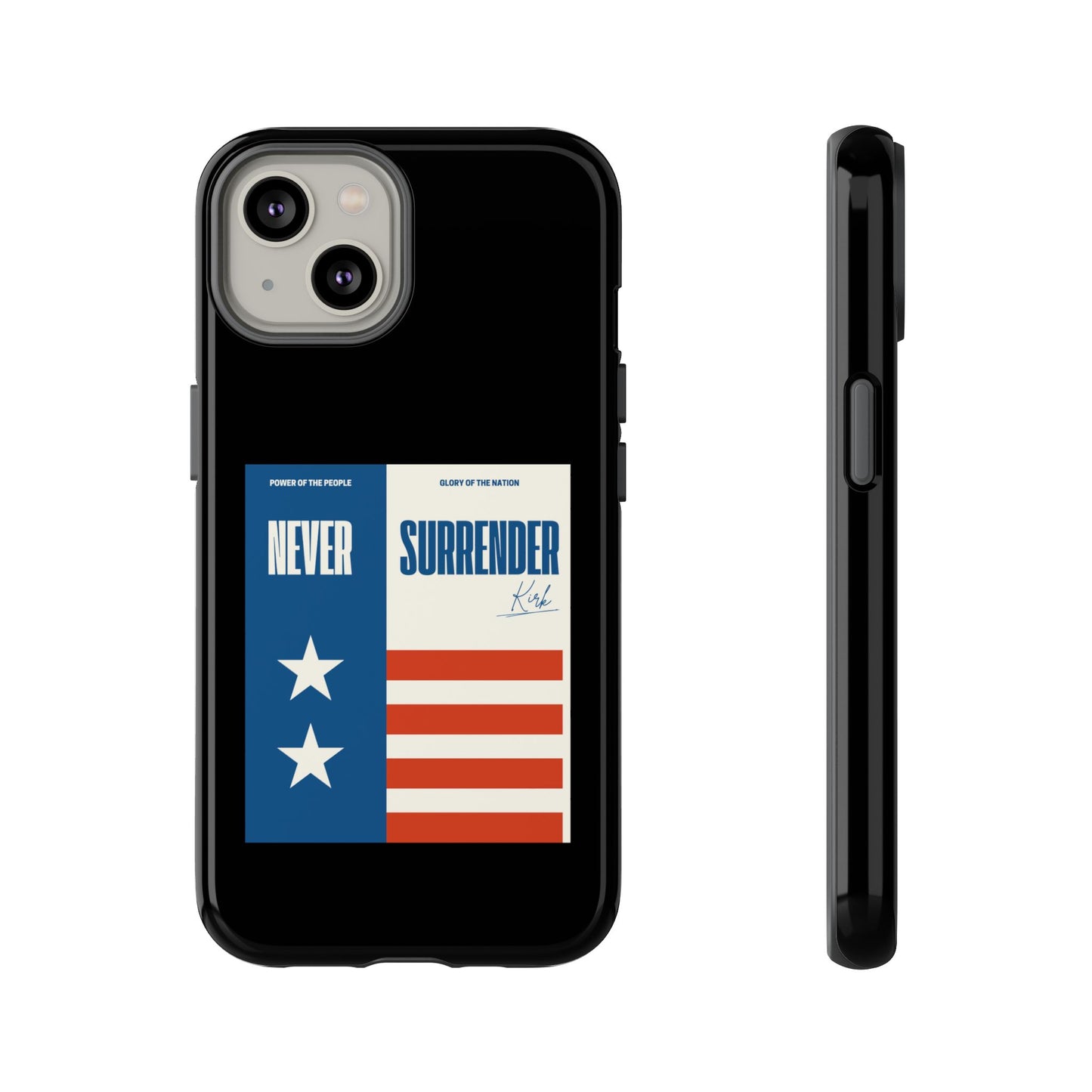 Never Surrender Case Black