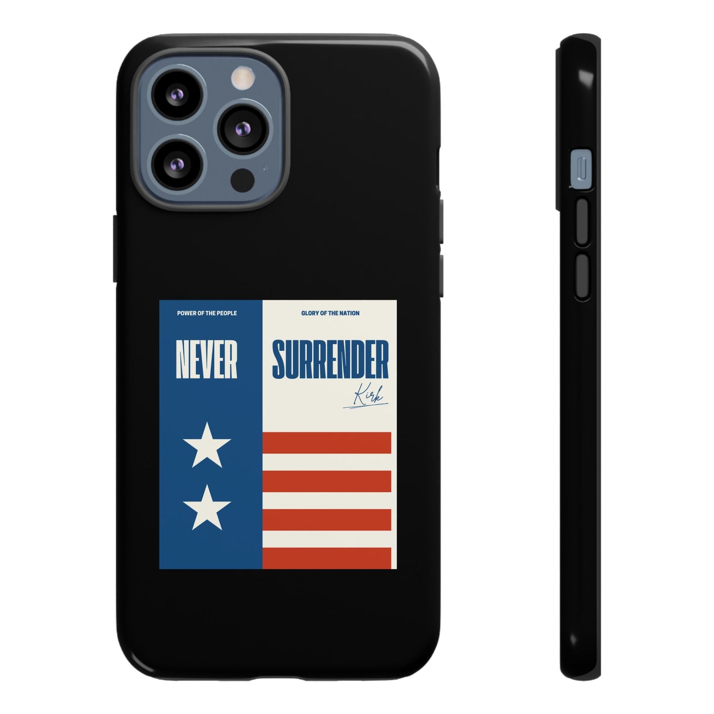 Never Surrender Case Black
