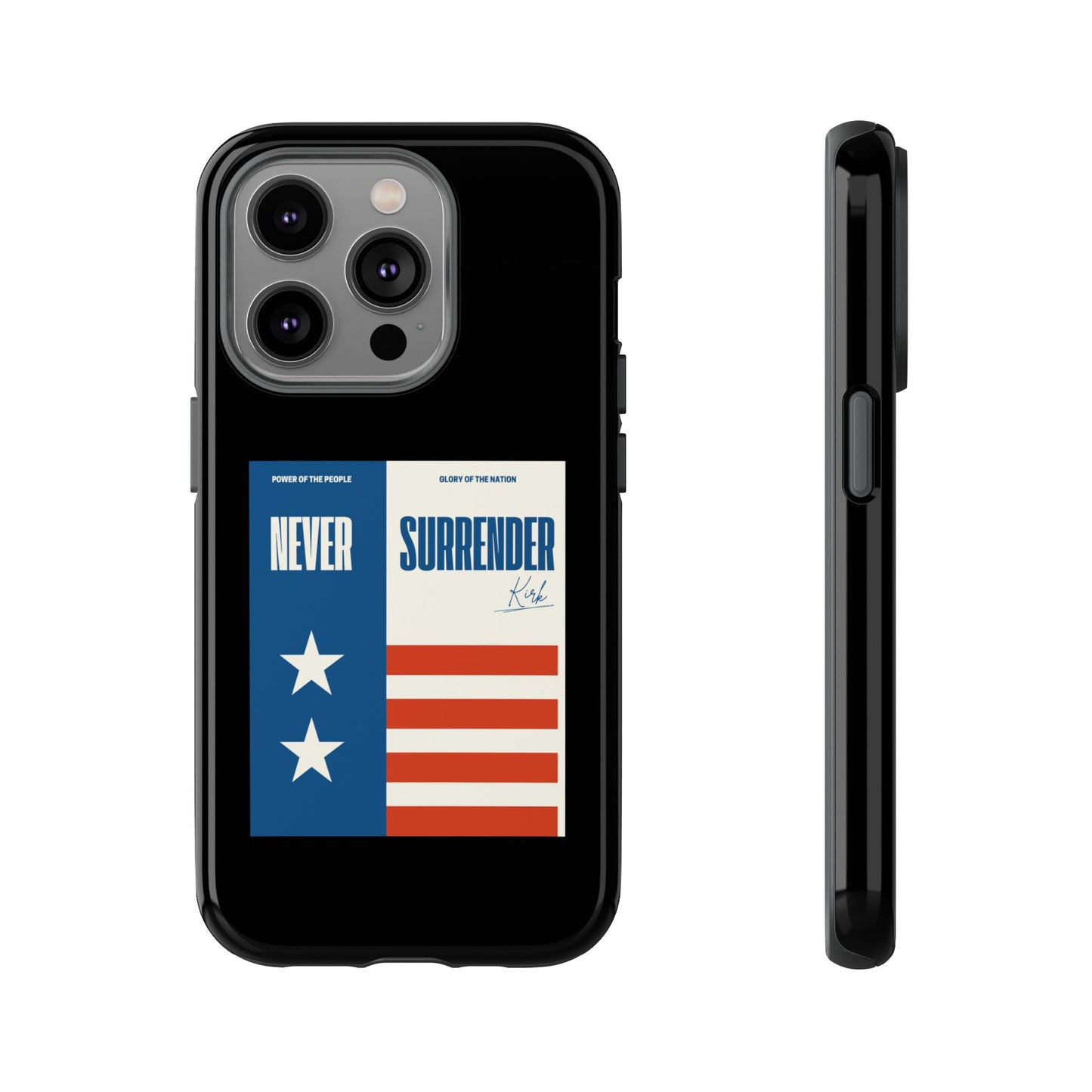 Never Surrender Case Black