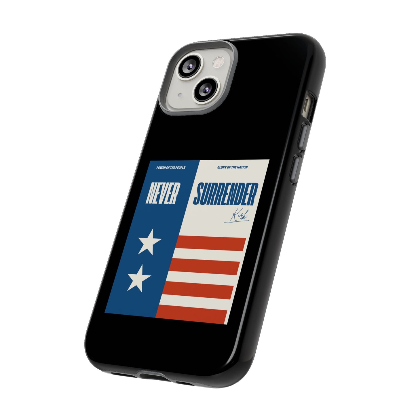 Never Surrender Case Black