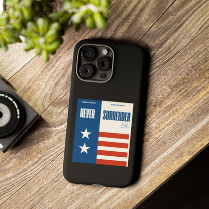Never Surrender Case Black