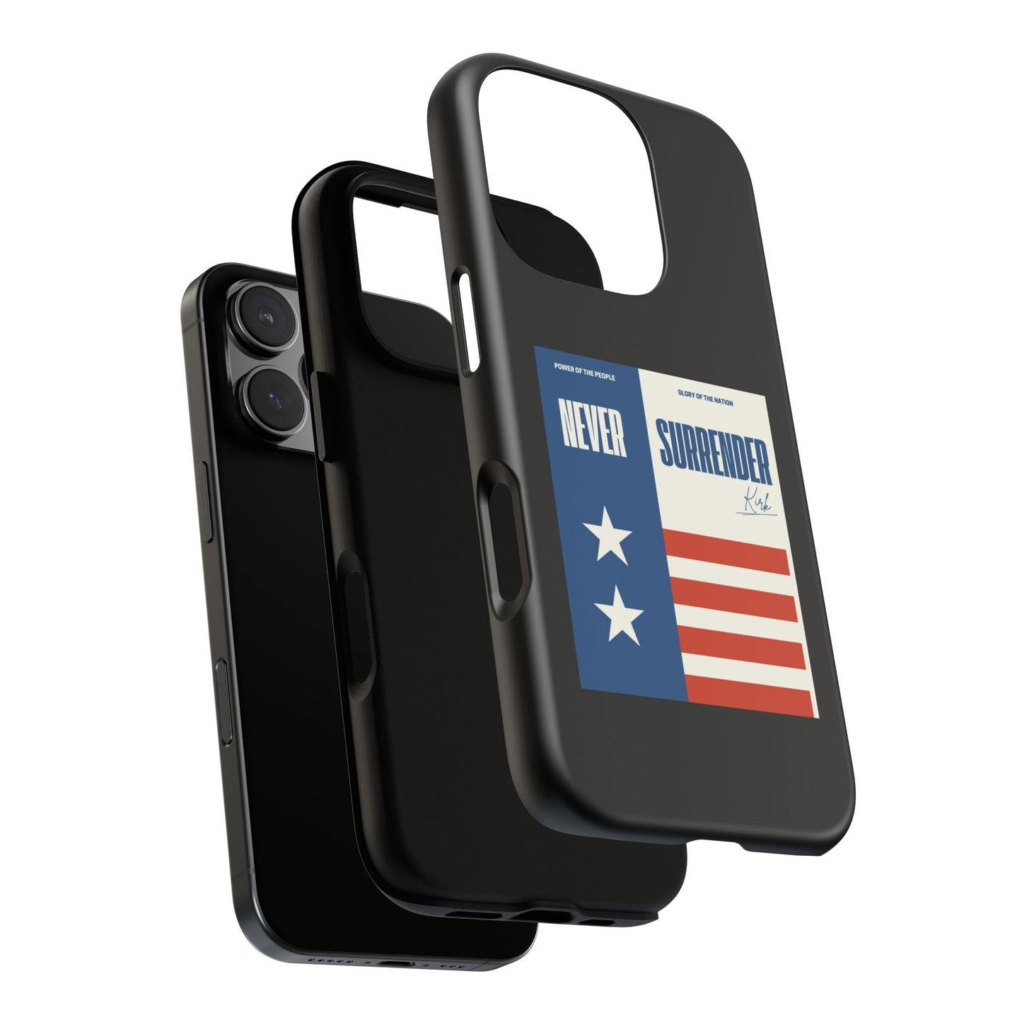 Never Surrender Case Black
