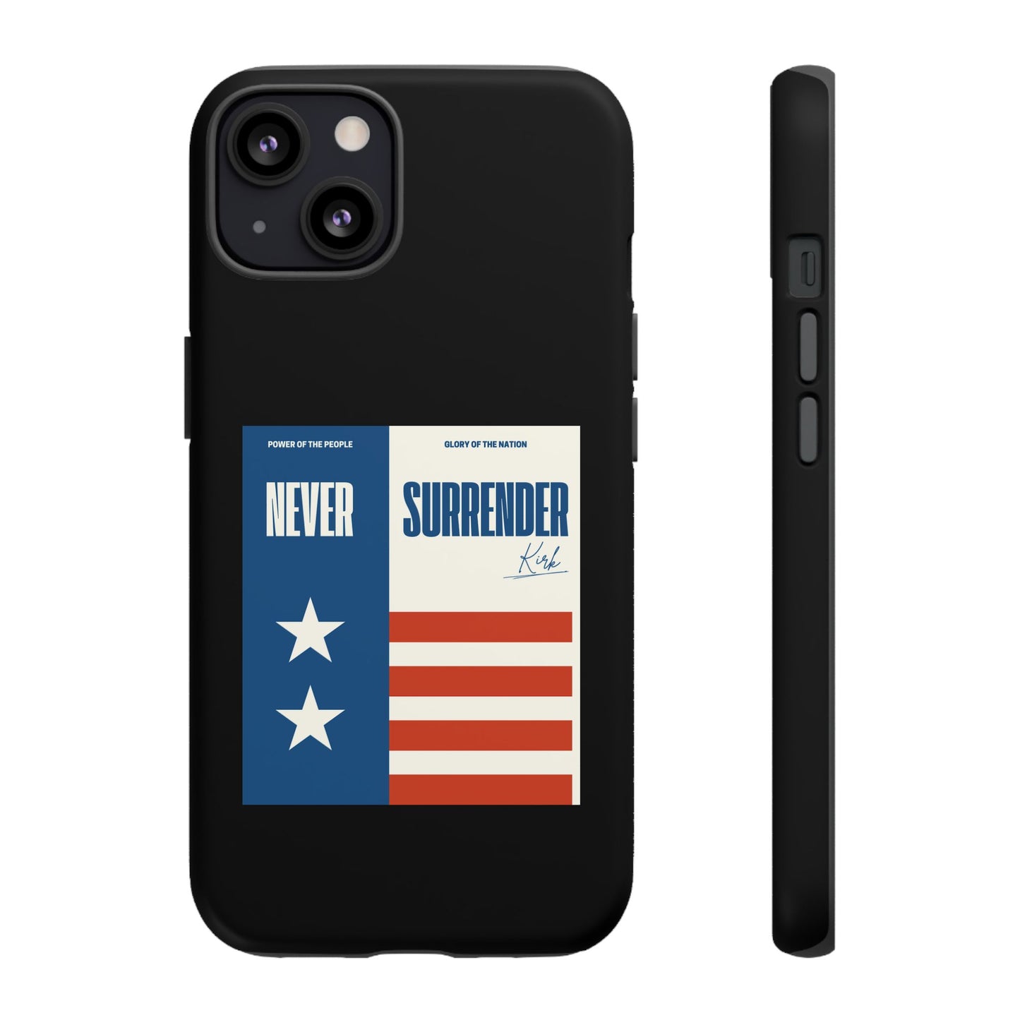 Never Surrender Case Black