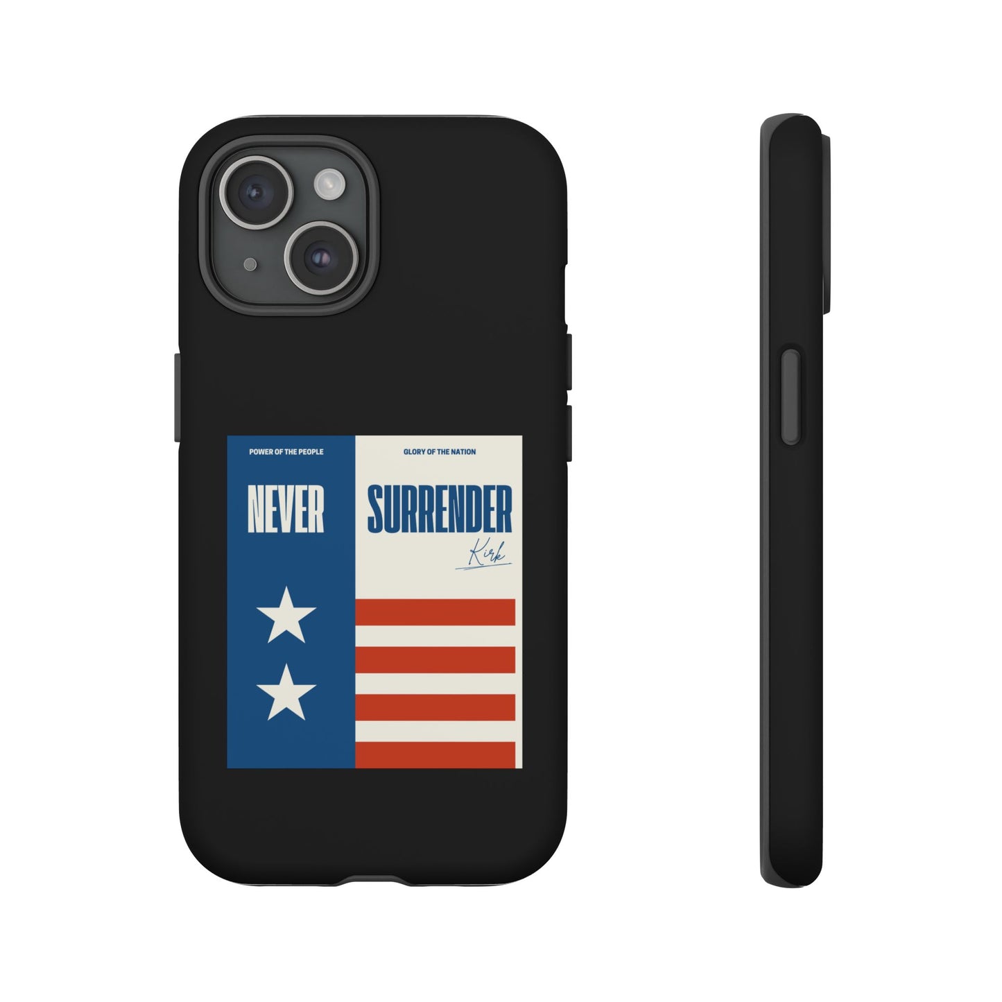 Never Surrender Case Black