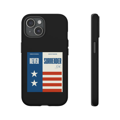Never Surrender Case Black