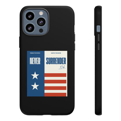 Never Surrender Case Black