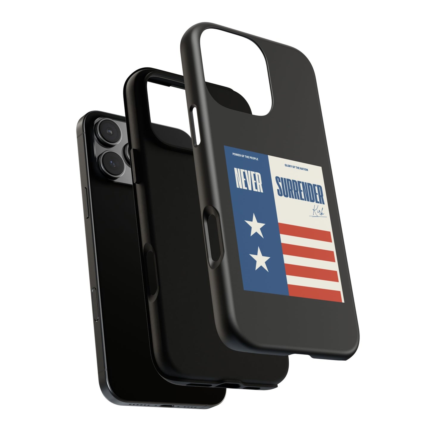 Never Surrender Case Black