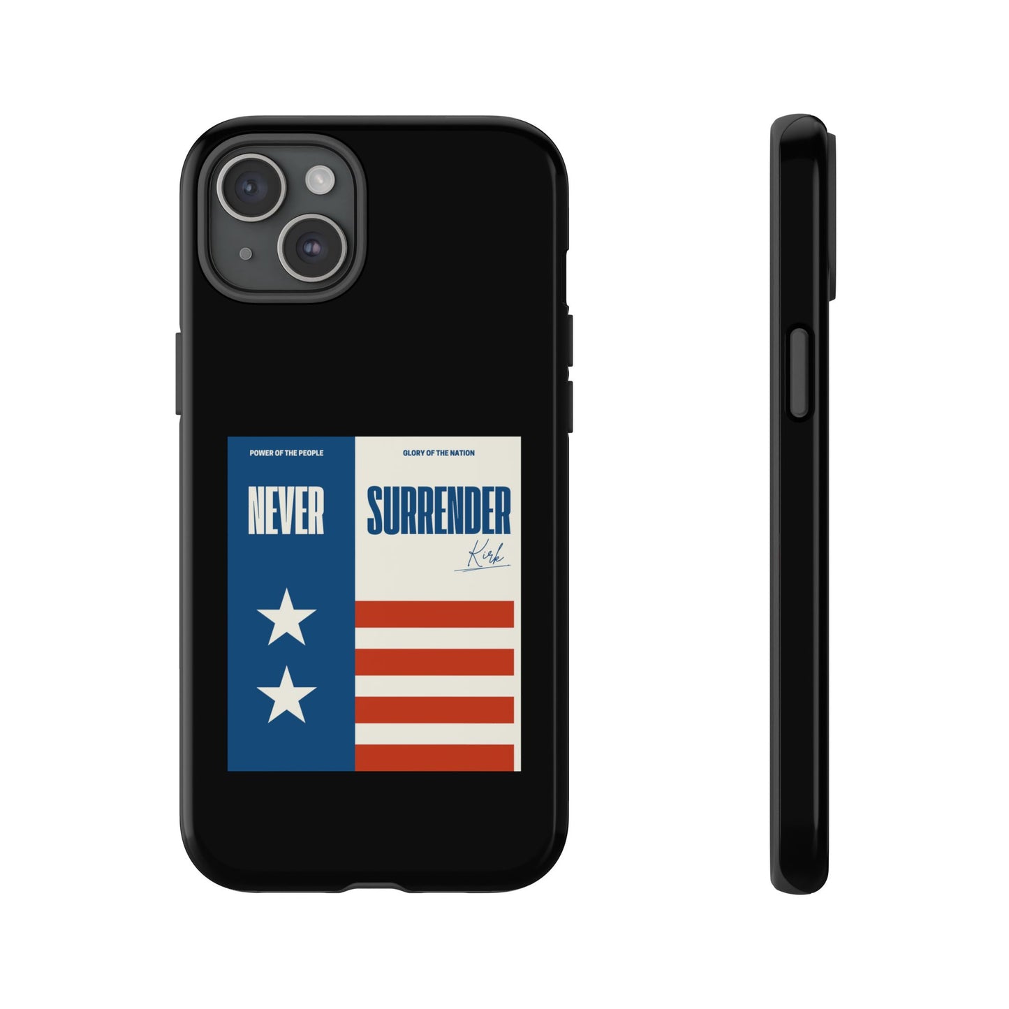 Never Surrender Case Black