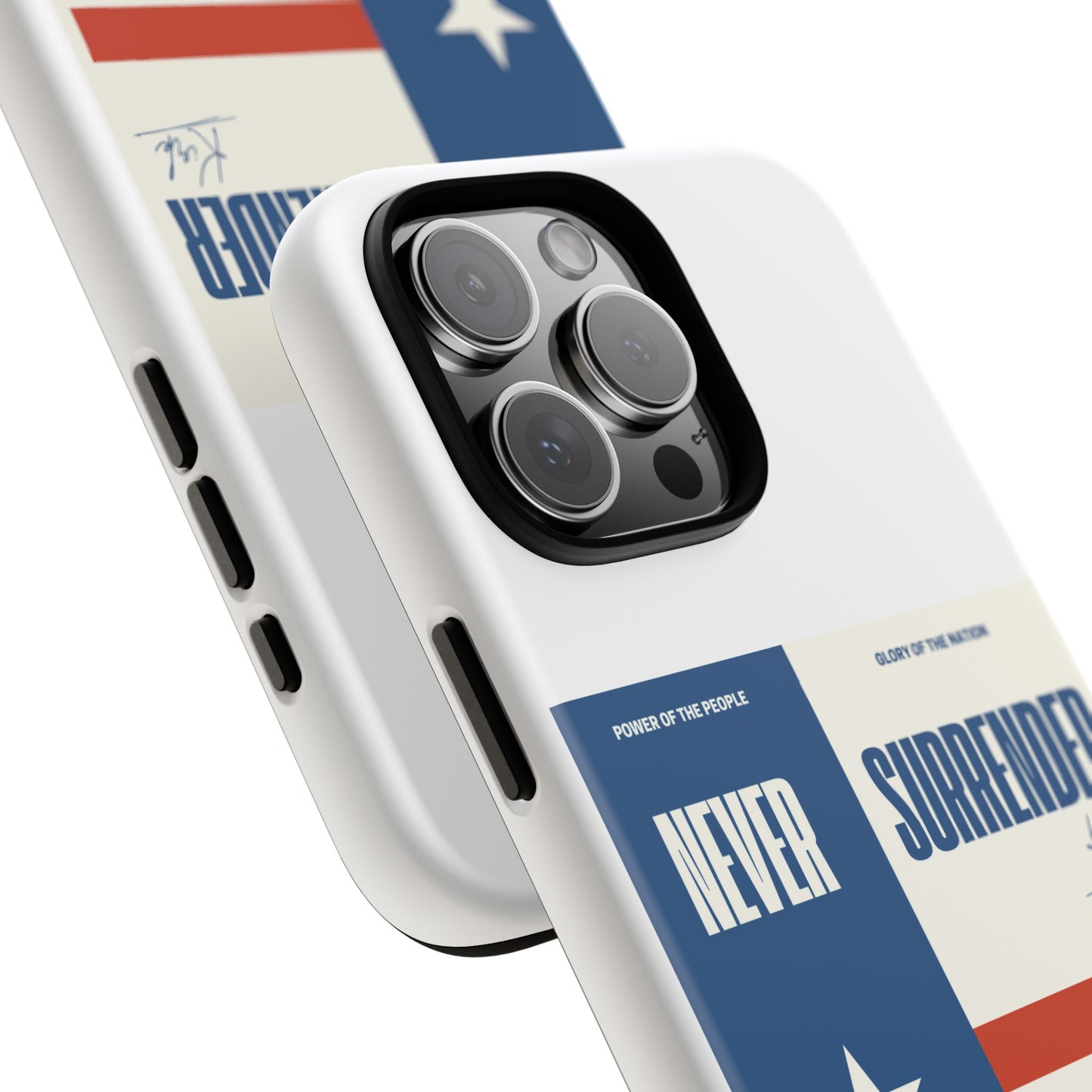 Never Surrender Case White